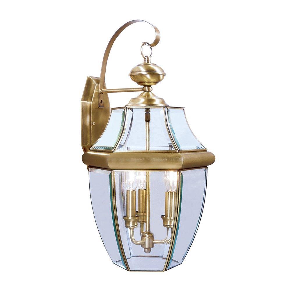 Livex Lighting Monterey 3 - Light Wall Light in  Antique Brass