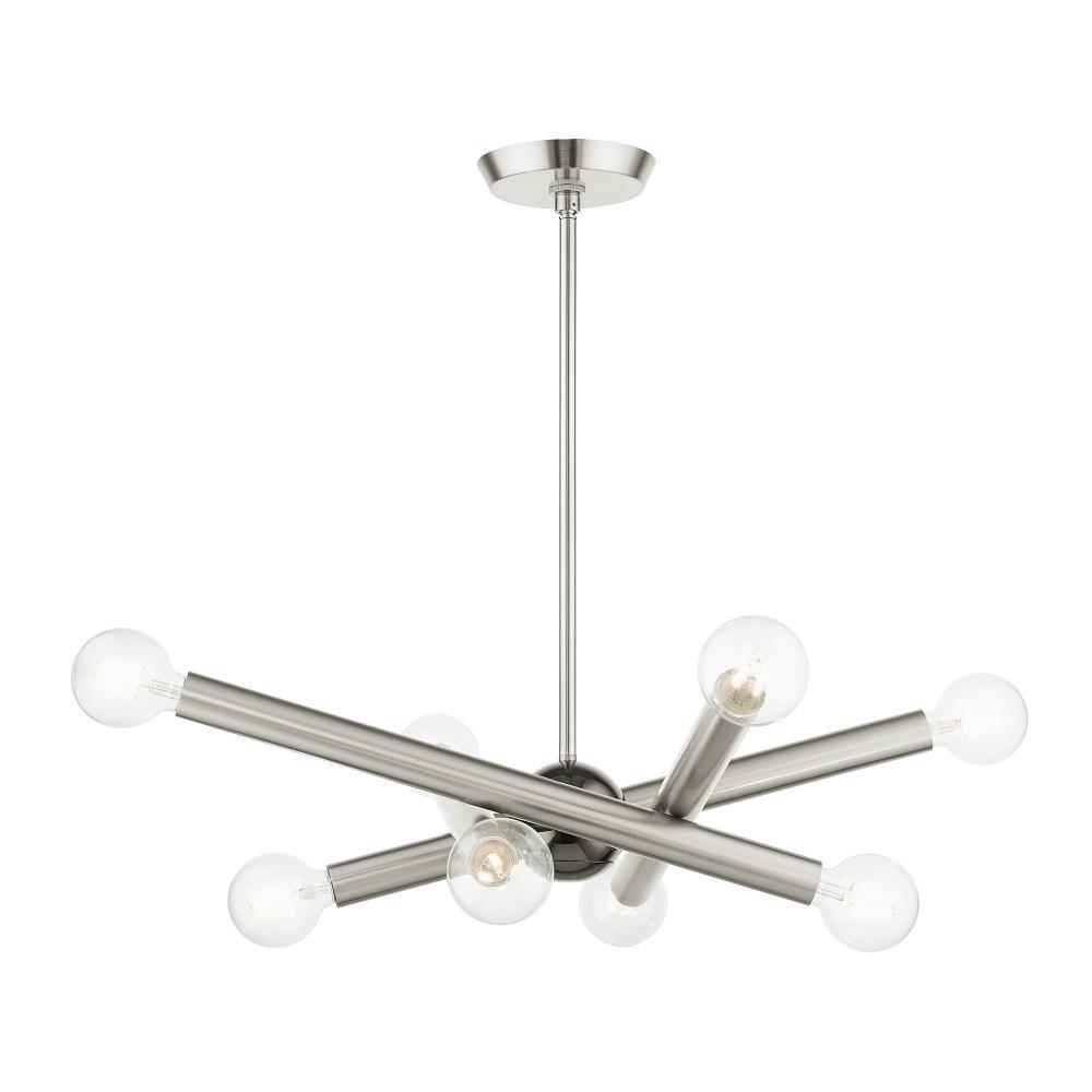 Livex Lighting Stafford 8 - Light Chandelier in  Brushed Nickel