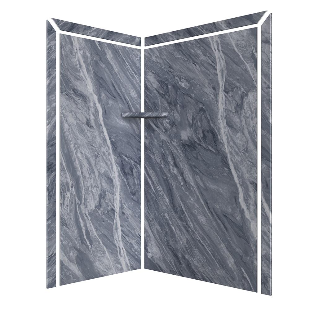 FlexStone Elegance 2-Panel 48"W x 36"D x 80"H Corner Shower Surround