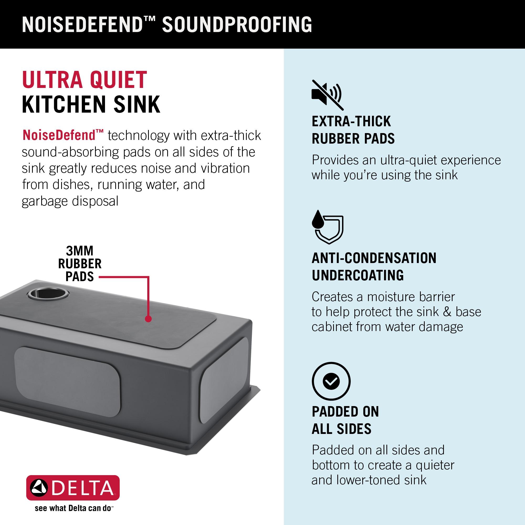 Delta Lorelai™ 30" LWorkstation Kitchen Sink Undermount 16 Gauge Stainless Steel Single Bowl with WorkFlow™ Ledge