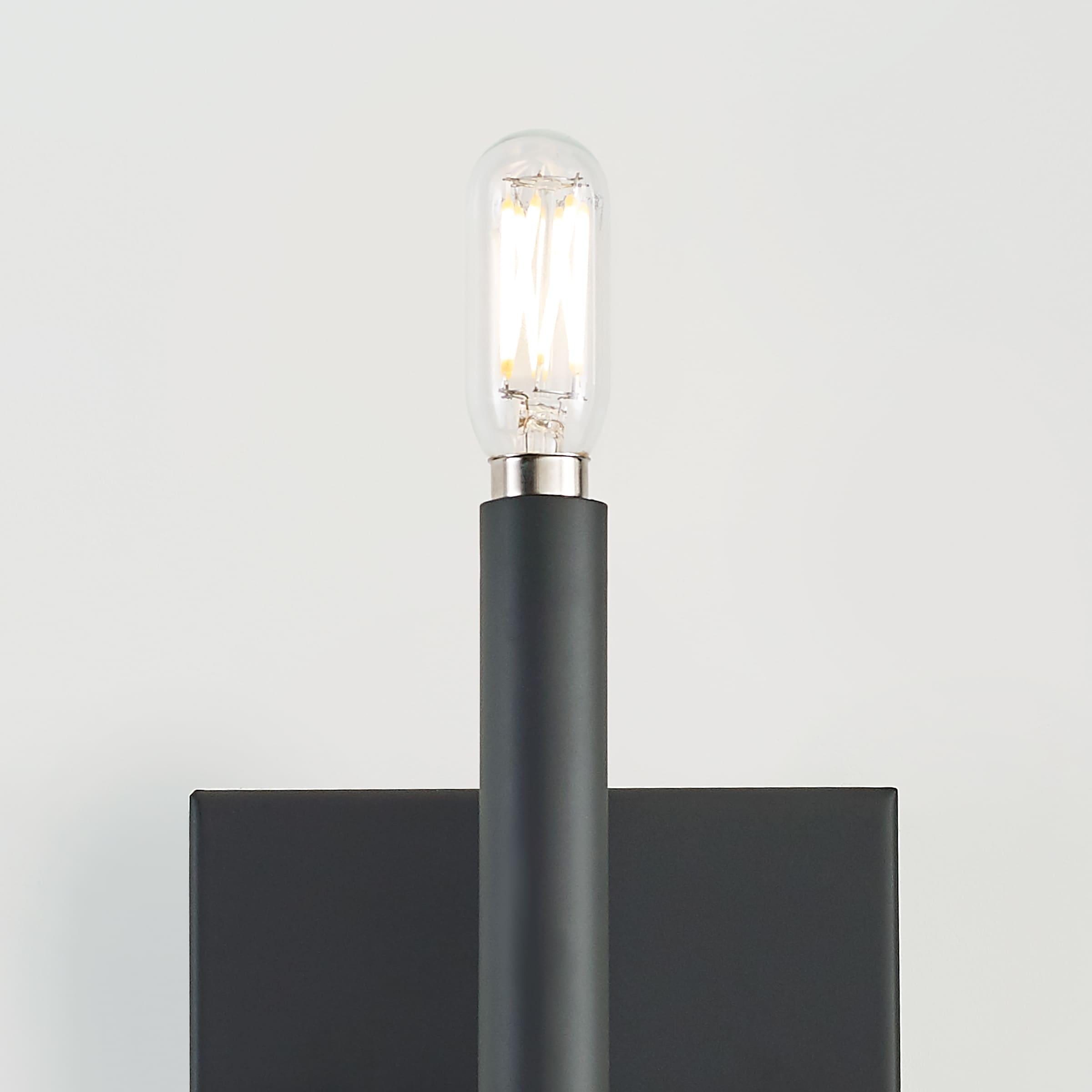 Vector 9'' Midnight Black Dimmable Outdoor Wall Sconce