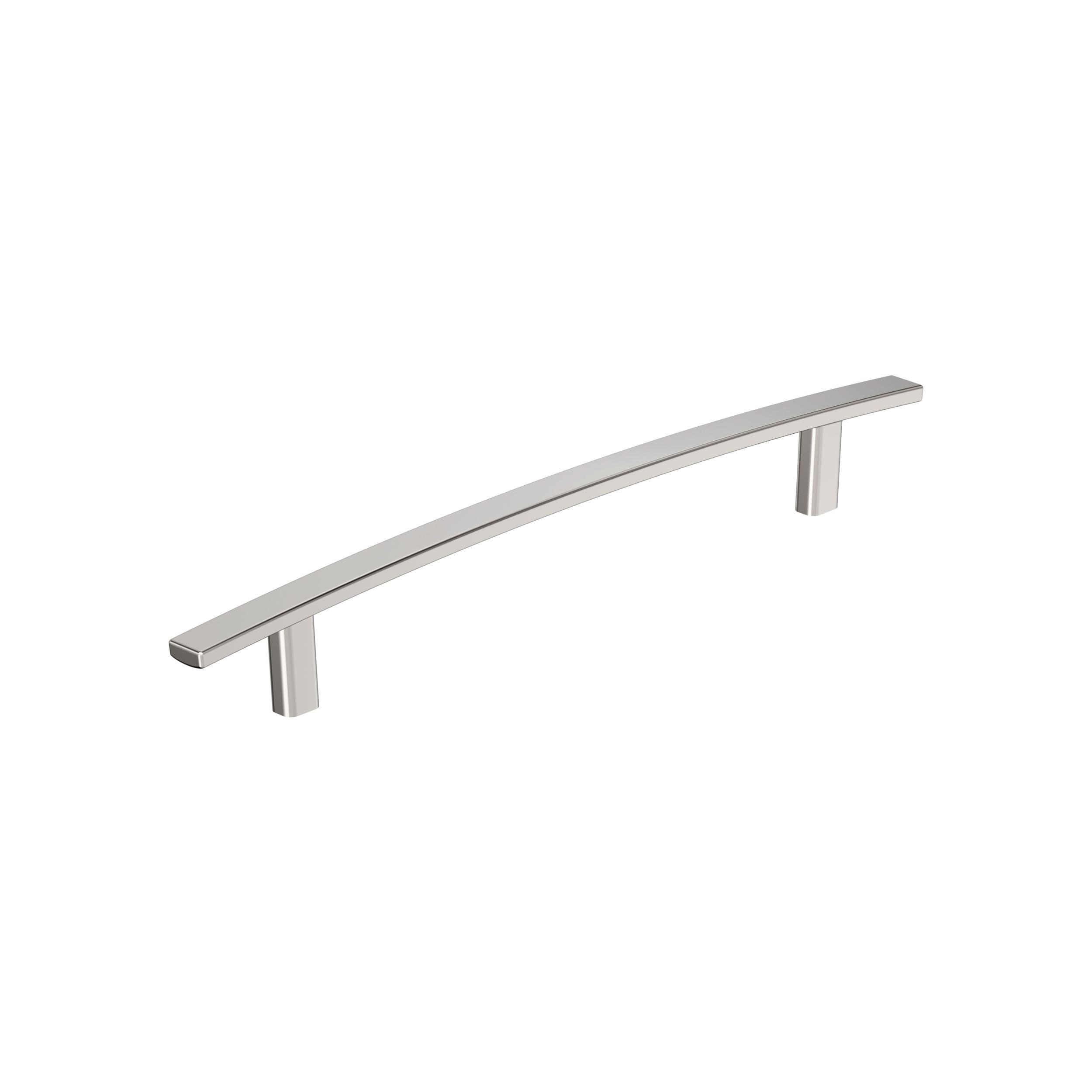 Amerock Cyprus 8-13/16 inch (224mm) Center-to-Center Polished Nickel Cabinet Pull