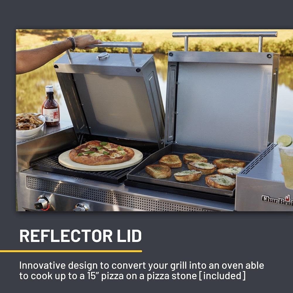 Charbroil Medallion Series Vista 3-in-1 Mini Kitchen - Gas Grill, Griddle, and Pizza Oven