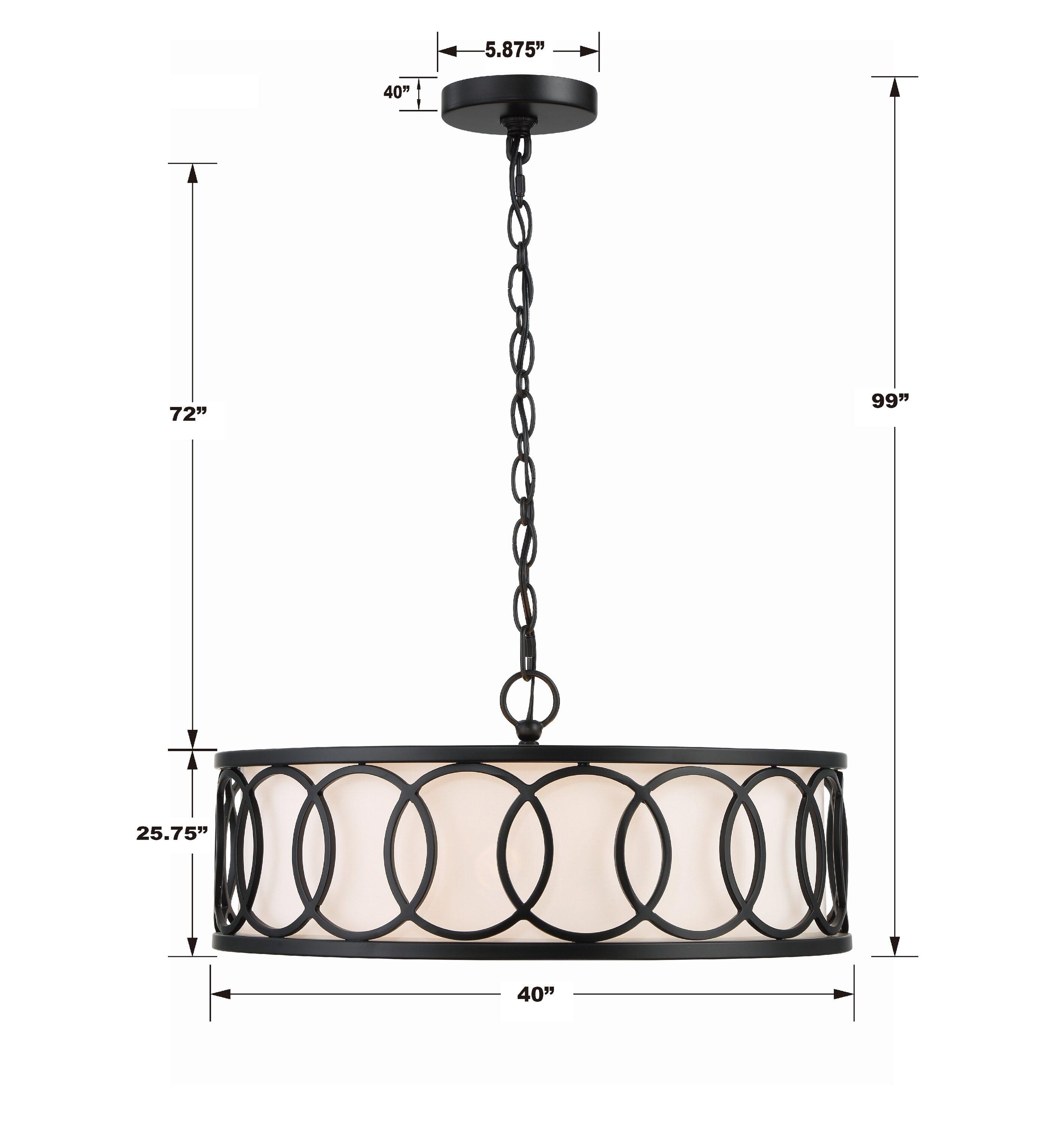 Crystorama Lighting Graham 6 - Light Chandelier in  Matte Black