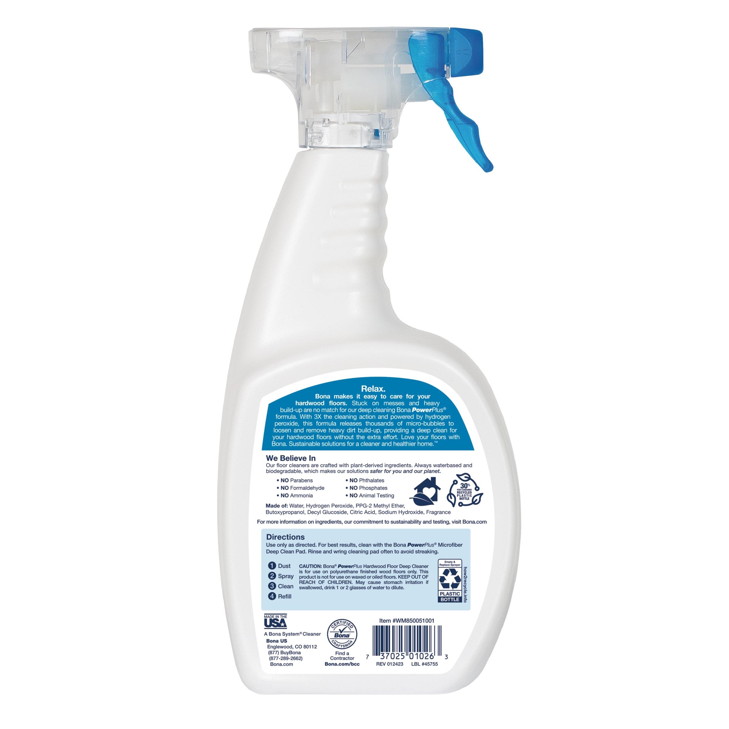 Bona Wood Cleaner Deep Clean Spray and Mop Multi-Purpose Floor Cleaner - 32 fl oz