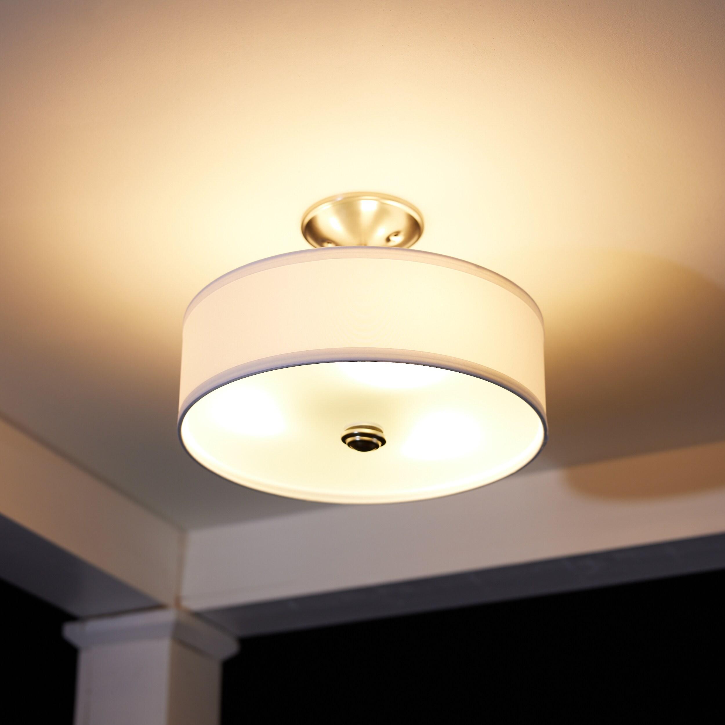 Kichler Lighting Shailene 3 - Light Semi-Flush Mount in  Brushed Nickel