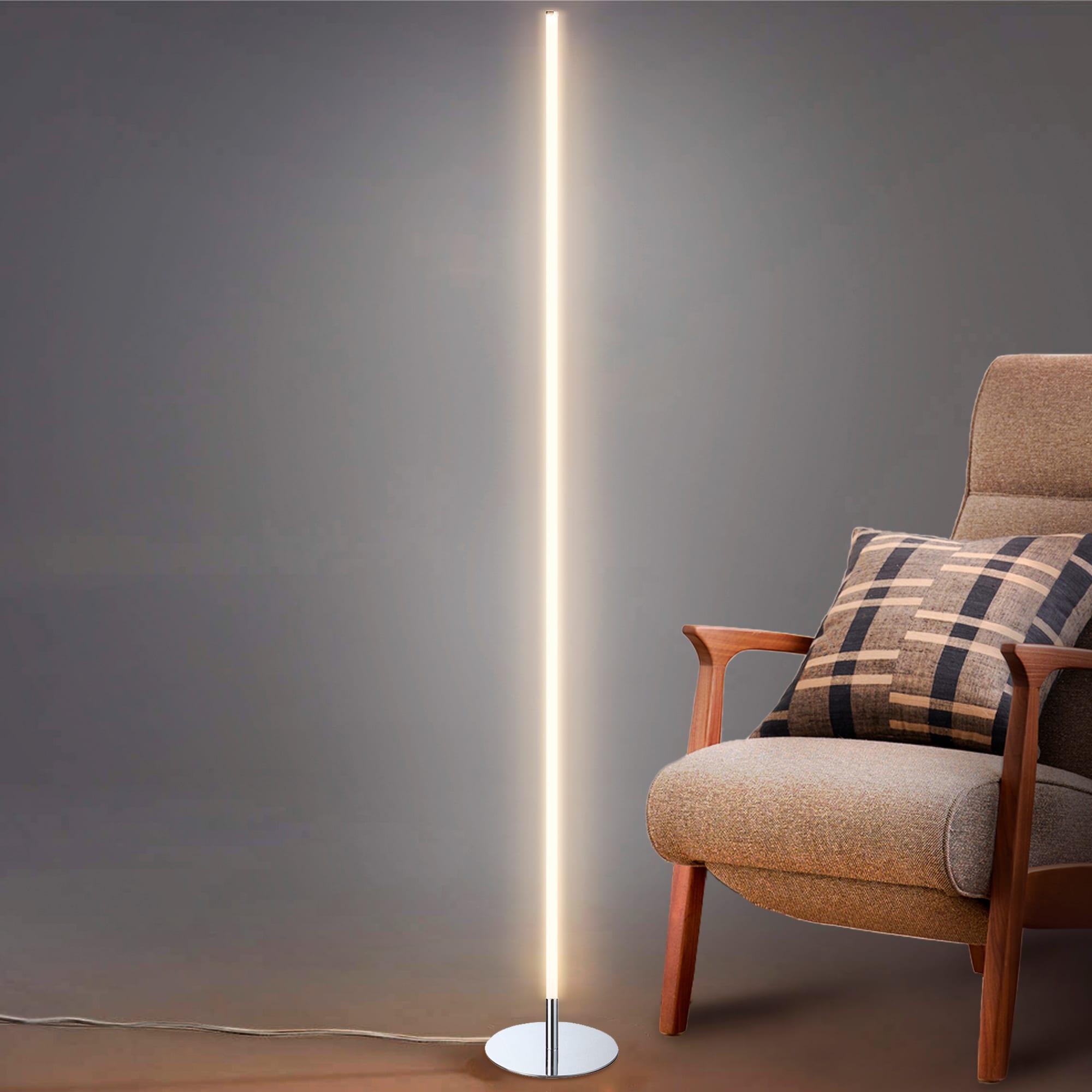 Iris 59.5 in. Chrome Integrated LED Floor Lamp