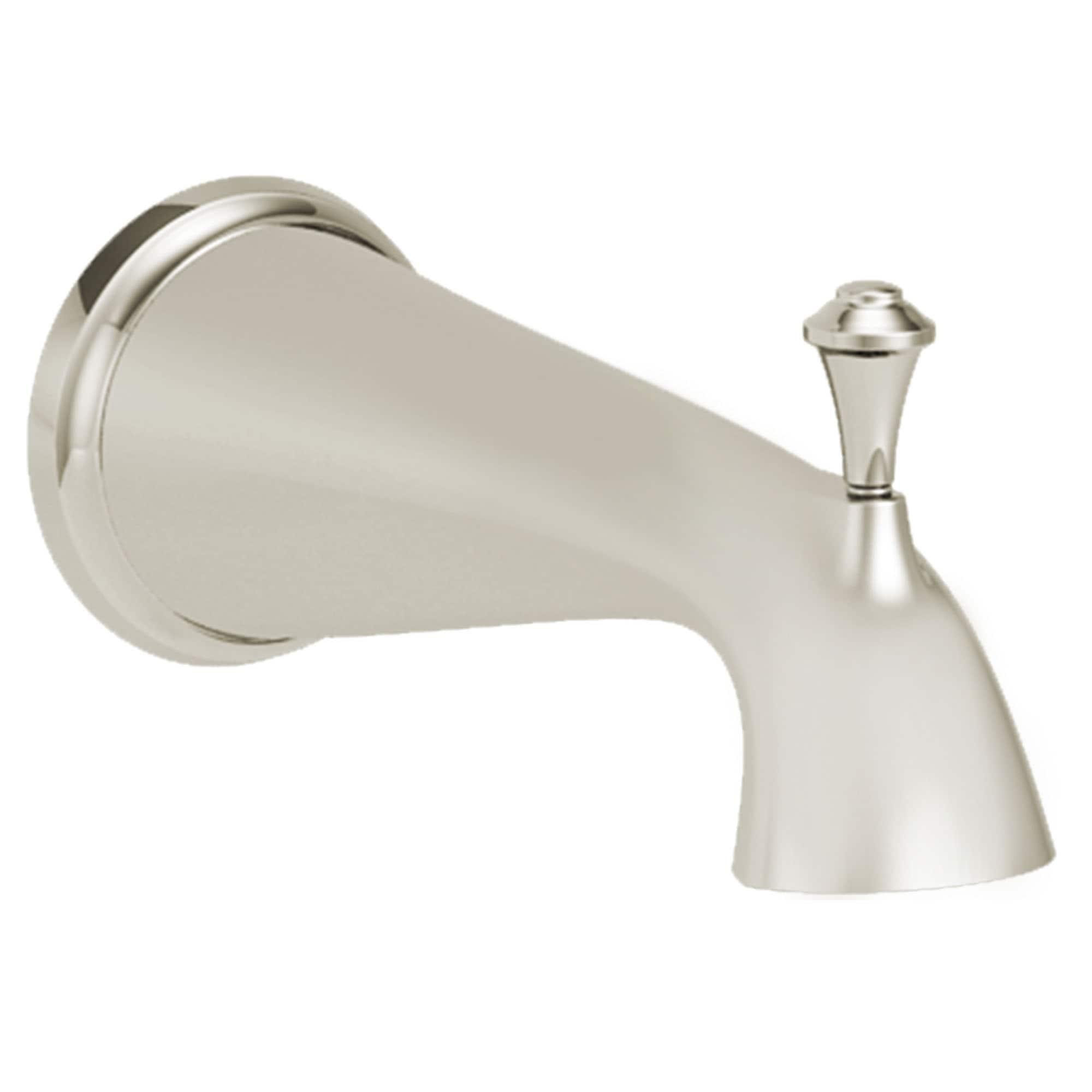 Polished Nickel Wall Mount Tub Spout with Diverter