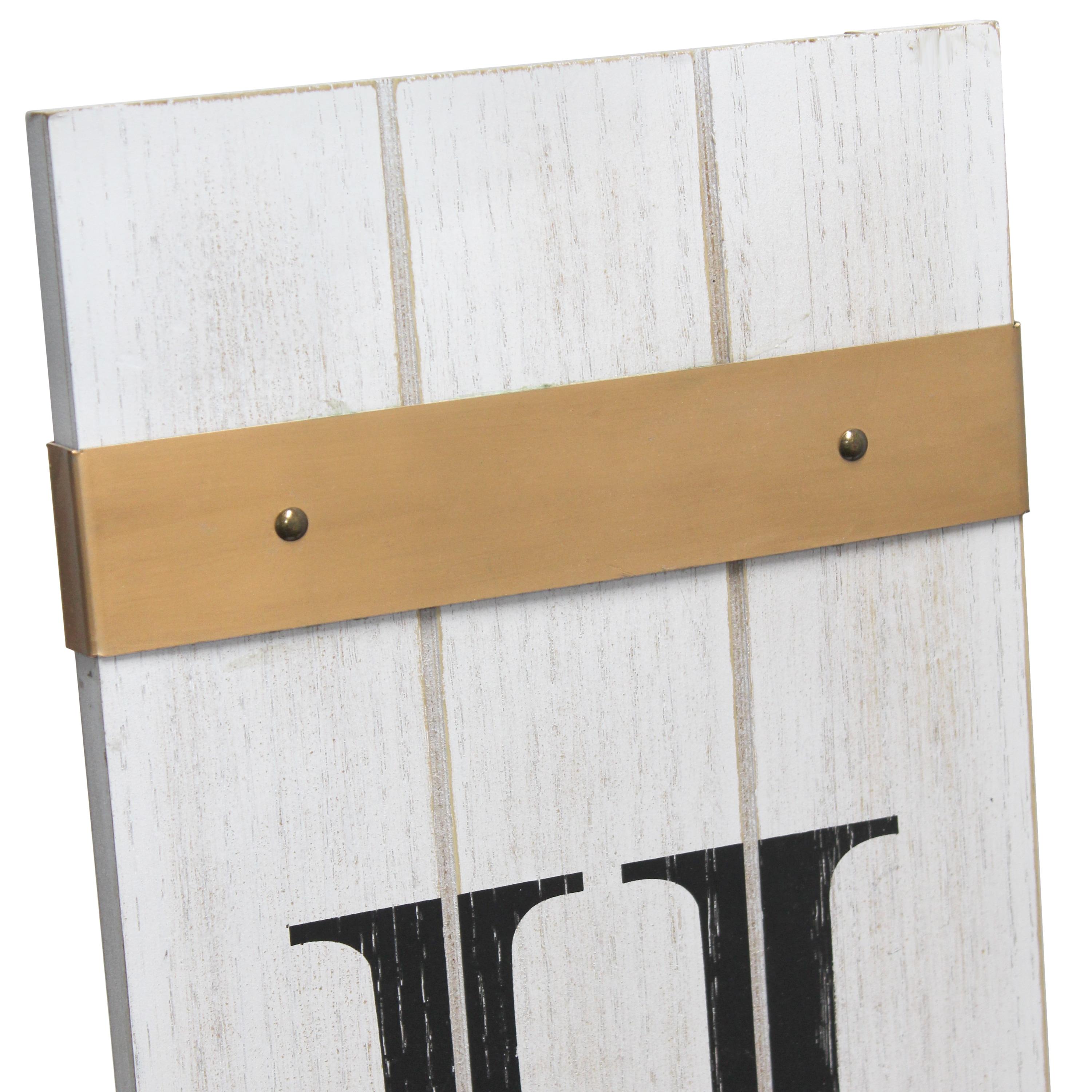 Sumrall UV Resistant Wood Text & Numbers Wall Decor