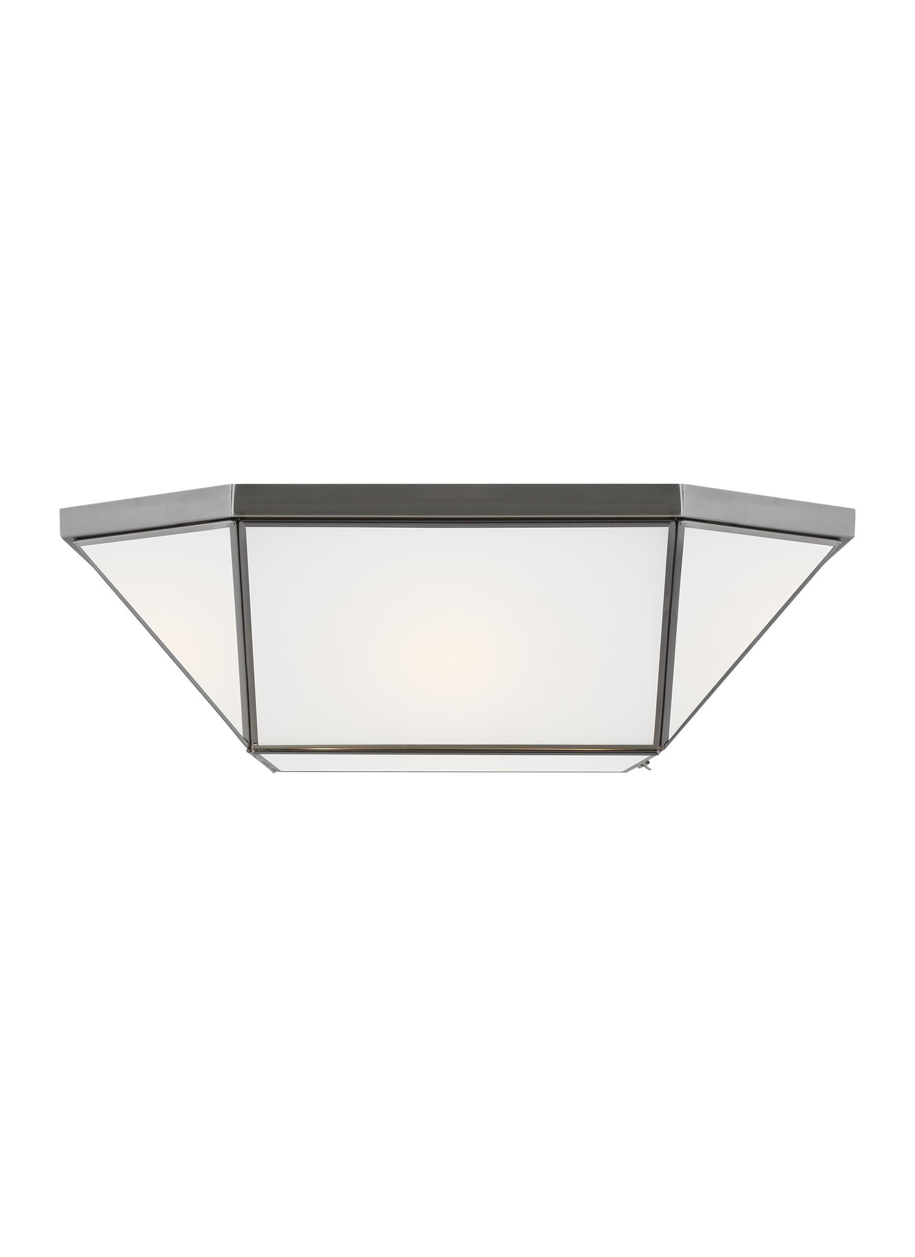 Generation Lighting Morrison 4-Light 20-in Brushed Nickel Flush Mount Light