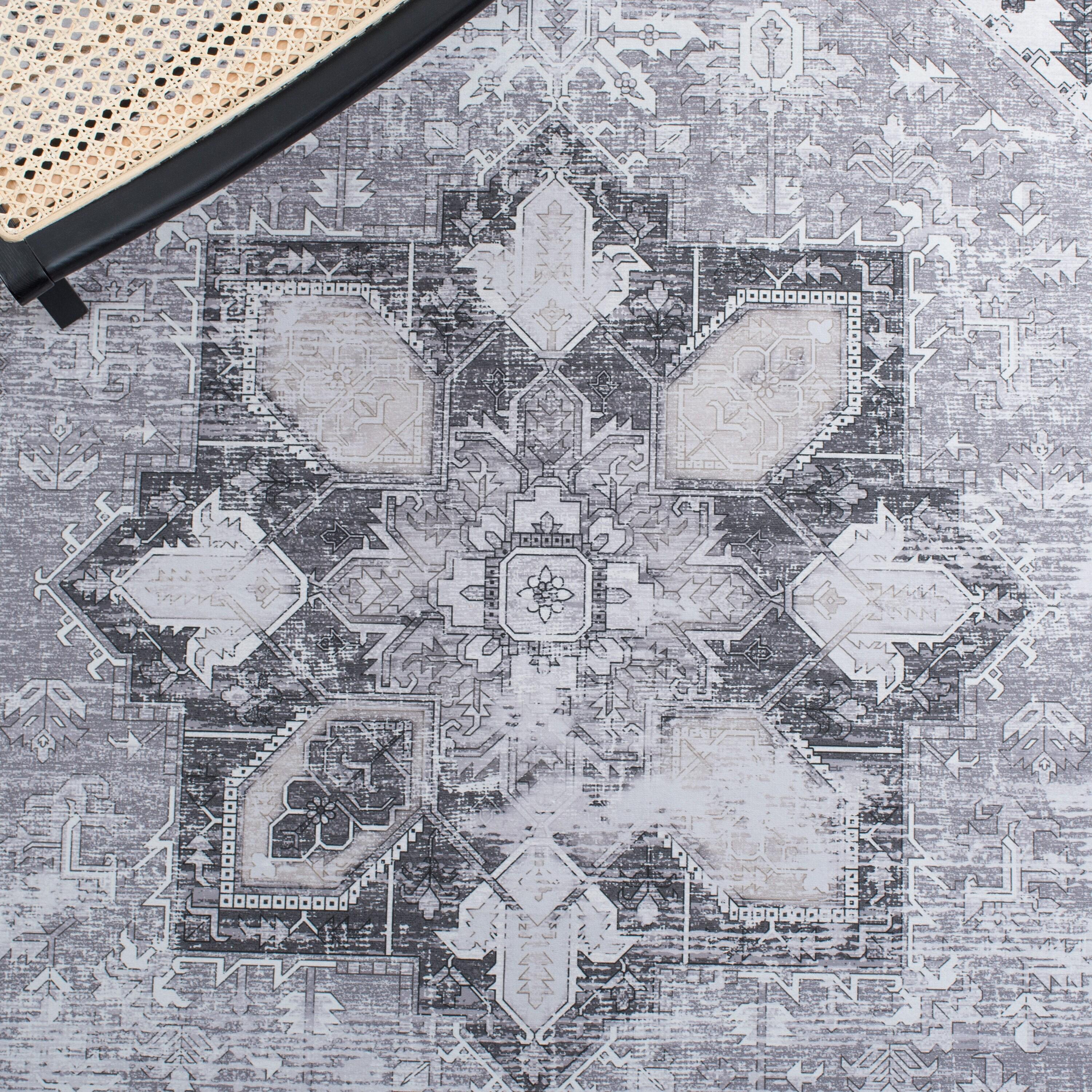 Tucson TSN102 Power Loomed Machine Washable Area Rug - Dark Sage/Ivory - 6'x9' - Safavieh.