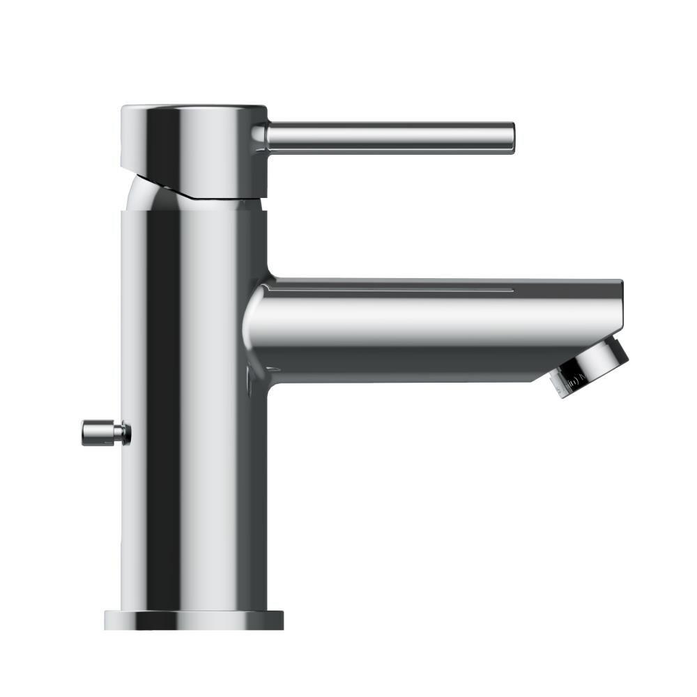 Eastport II Modern Single-Handle Bathroom Faucet with Deck Plate, Polished Chrome – Design House, 593897