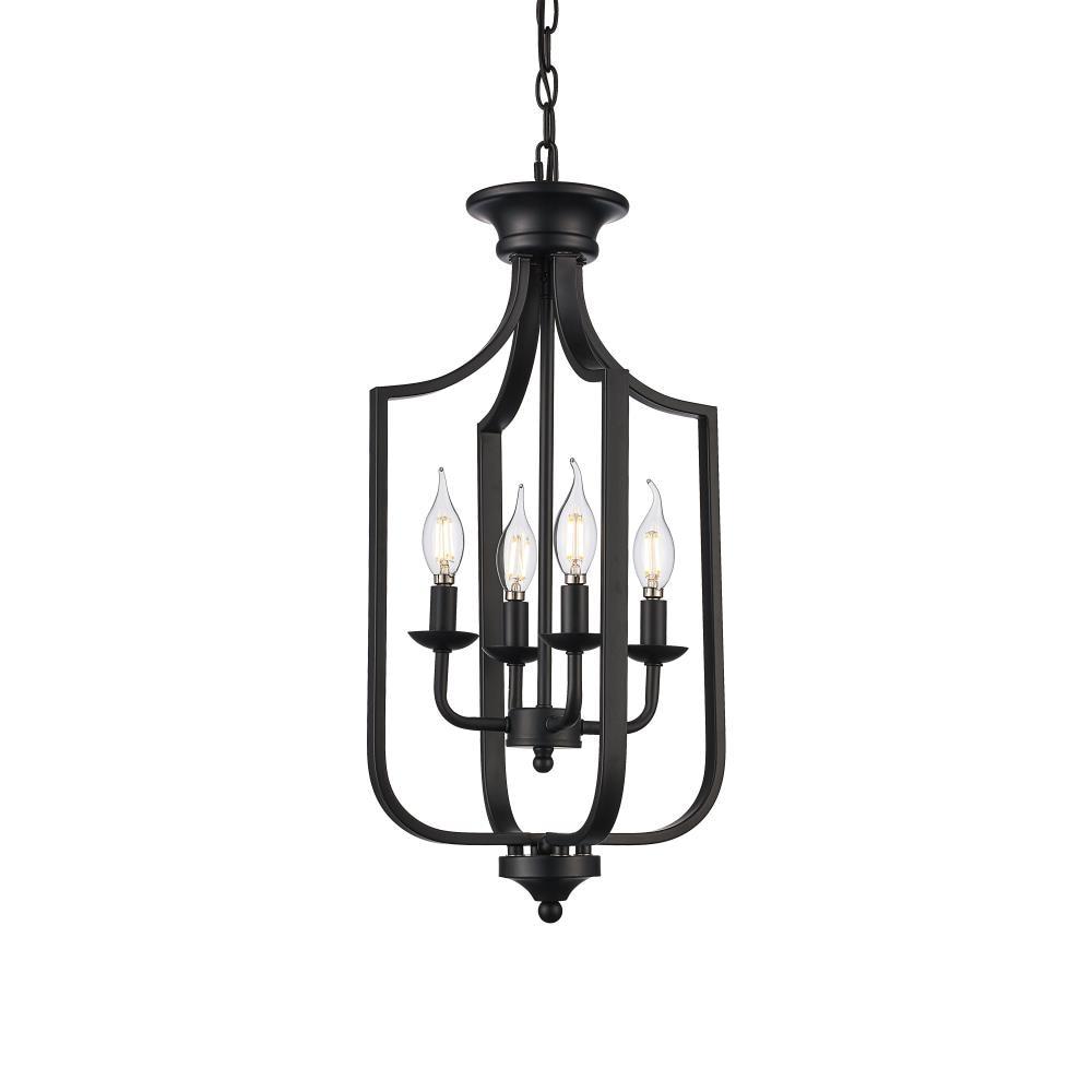 Trans Globe Lighting 11214 Hillcrest 4 Light 12" Wide Pendant - Black
