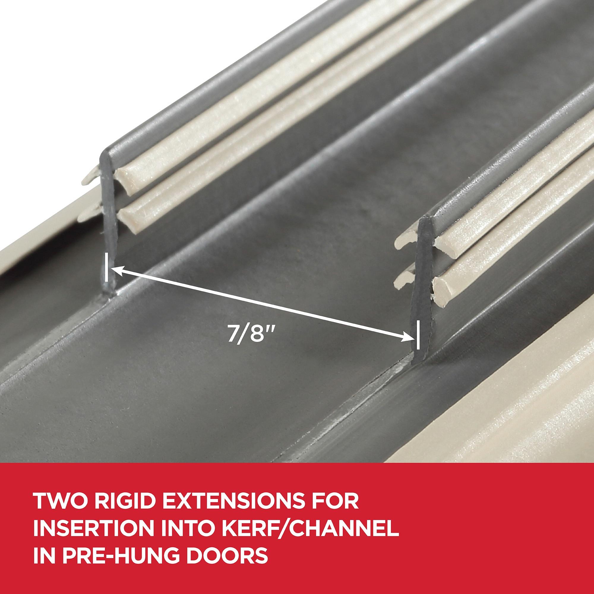 M-D Building Products 43820 36 in. Beige Vinyl Concealed Kerf/Channel Fit Under Door Seal