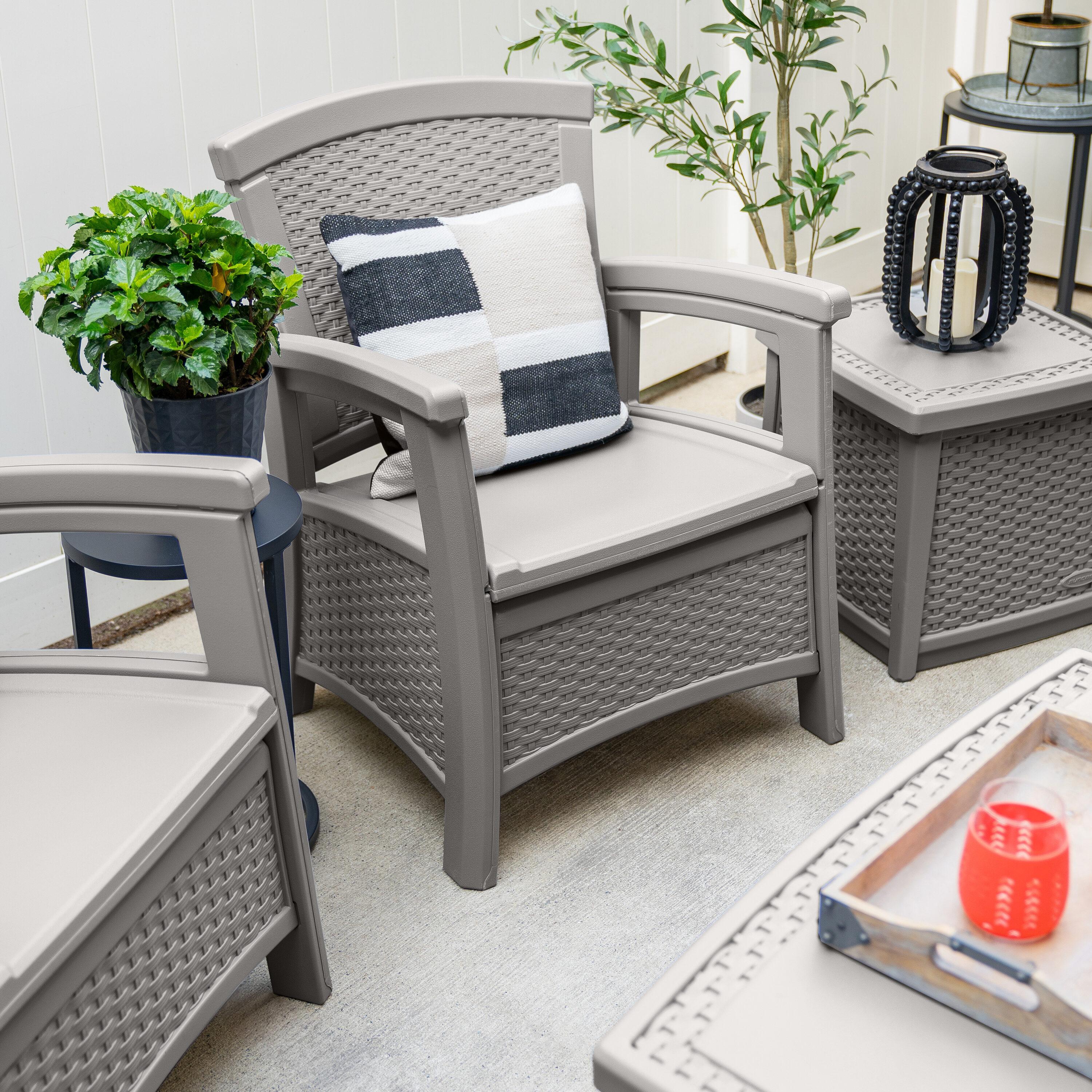 Suncast Rectangular Resin Outdoor Coffee Table