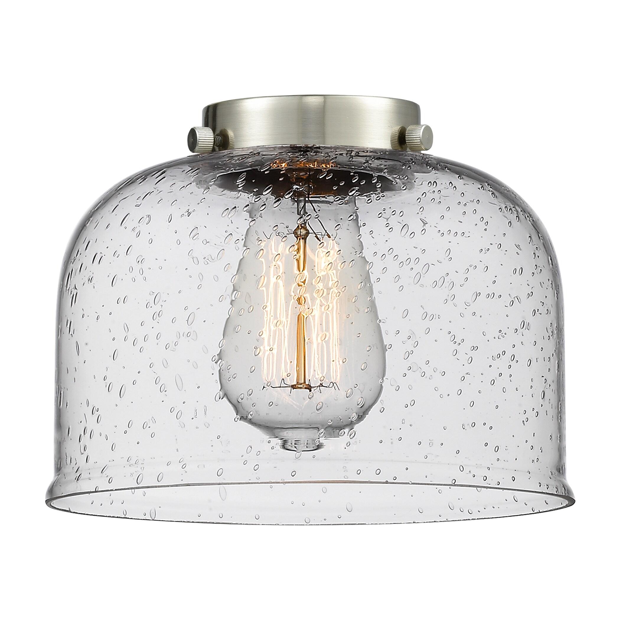 Innovations Lighting  Franklin Restoration Bell - 1 Light 8" Cord Hung Mini Pendant Seedy/Brushed Satin Nickel