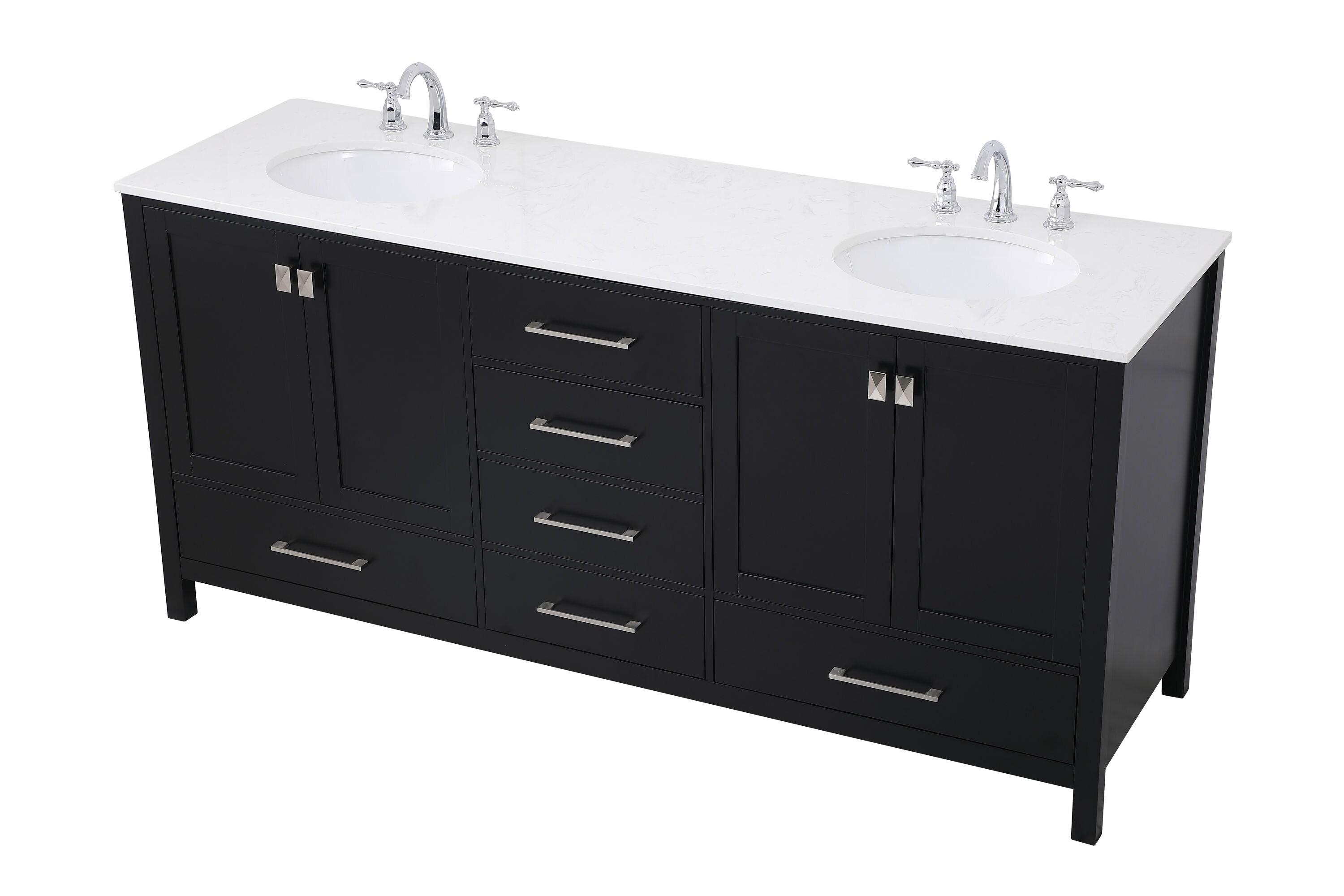 Lamborn 72'' Double Bathroom Vanity