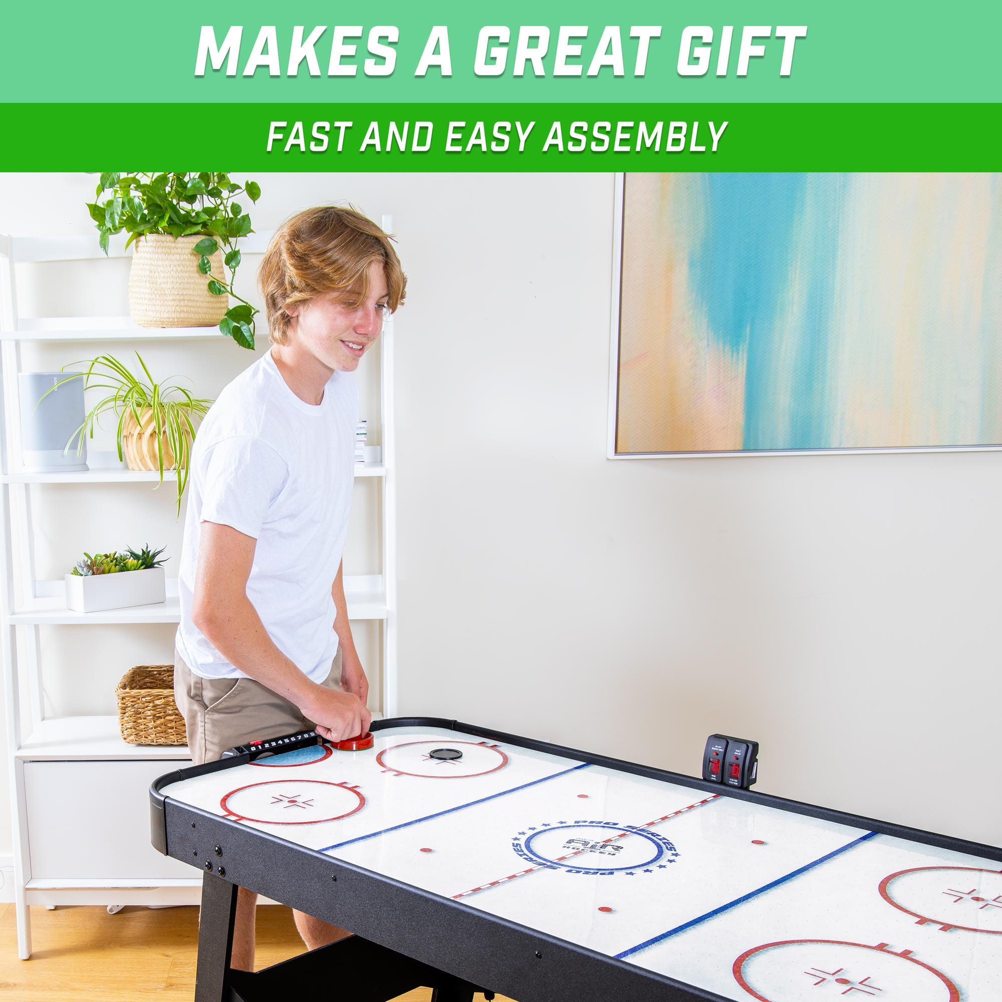 GoSports GoSports 54 Inch Air Hockey Arcade Table for Kids & Adults - Black