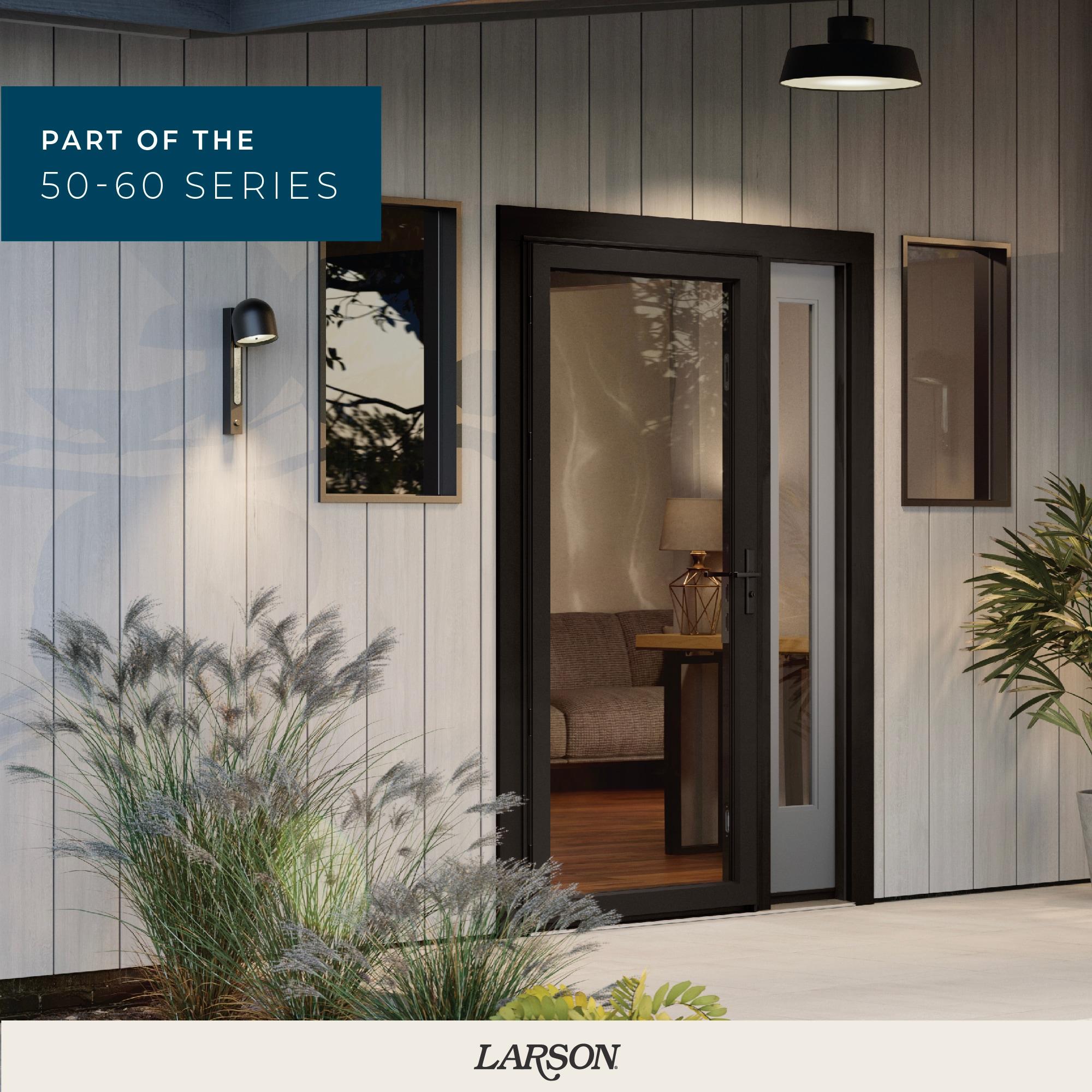 LARSON 50 Series Fullview Storm Door with Brushed Nickel Handle