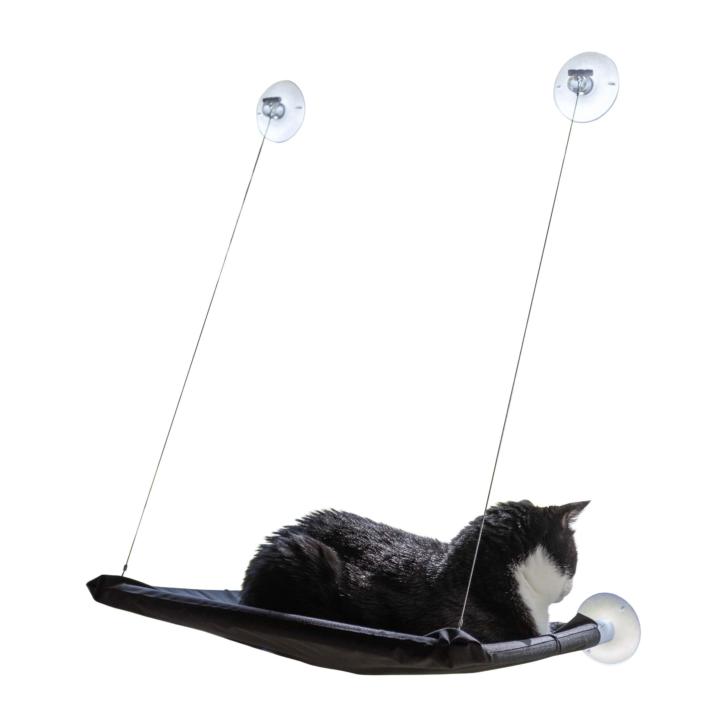 Petmaker PETMAKER Cat Window Perch for Large Cats, Black