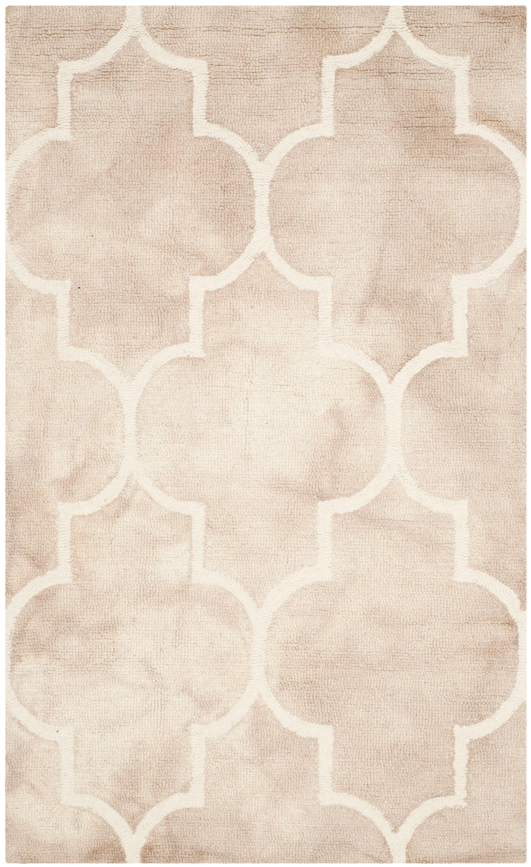 Dip Dye DDY535 Hand Tufted Accent Rug - Beige/Ivory - 3'x5' - Safavieh.