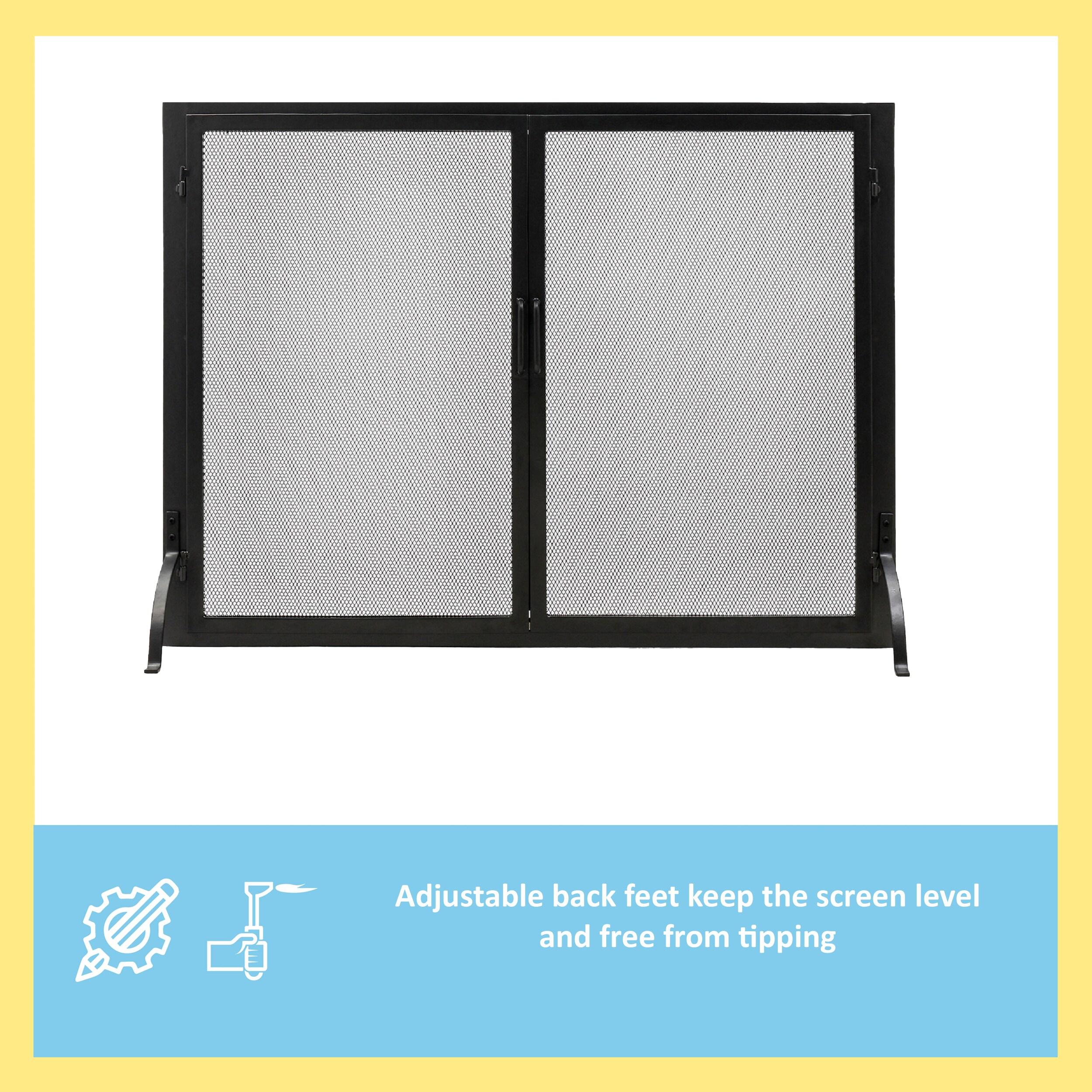 Red Barrel Studio® Ayaz Iron Fireplace Screen