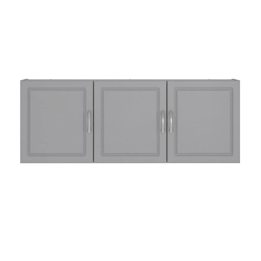Kendall 54" Wall Cabinet, Graphite Gray/Light Gray