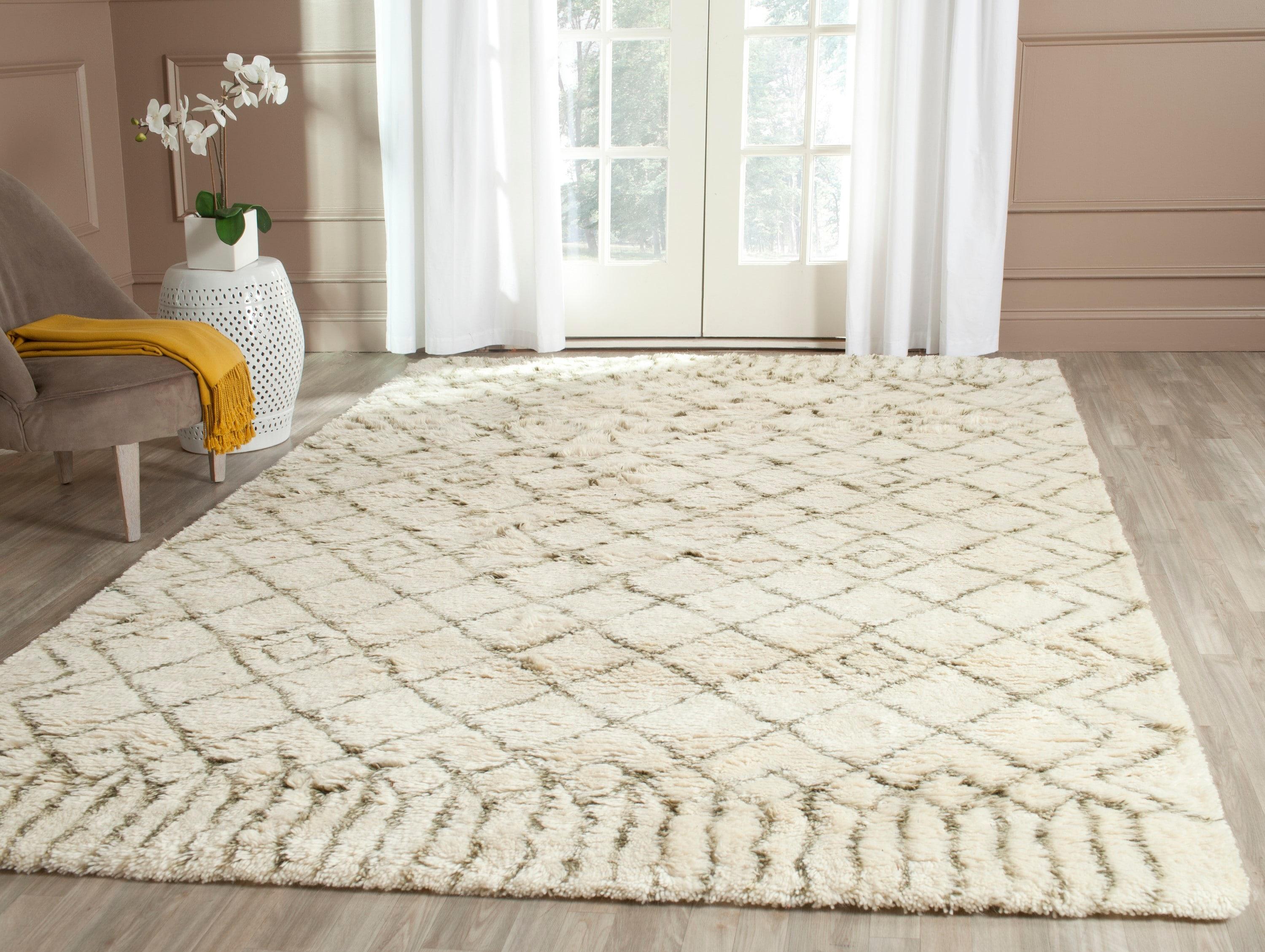 Casablanca CSB894 Hand Tufted Indoor Area Rug - Ivory/Green - 10'x14' - Safavieh