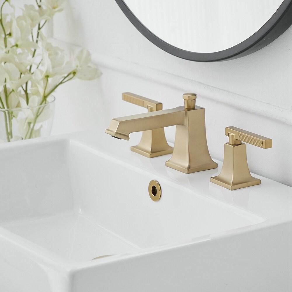 Widespread 2-handle Bathroom Faucet with Drain Assembly