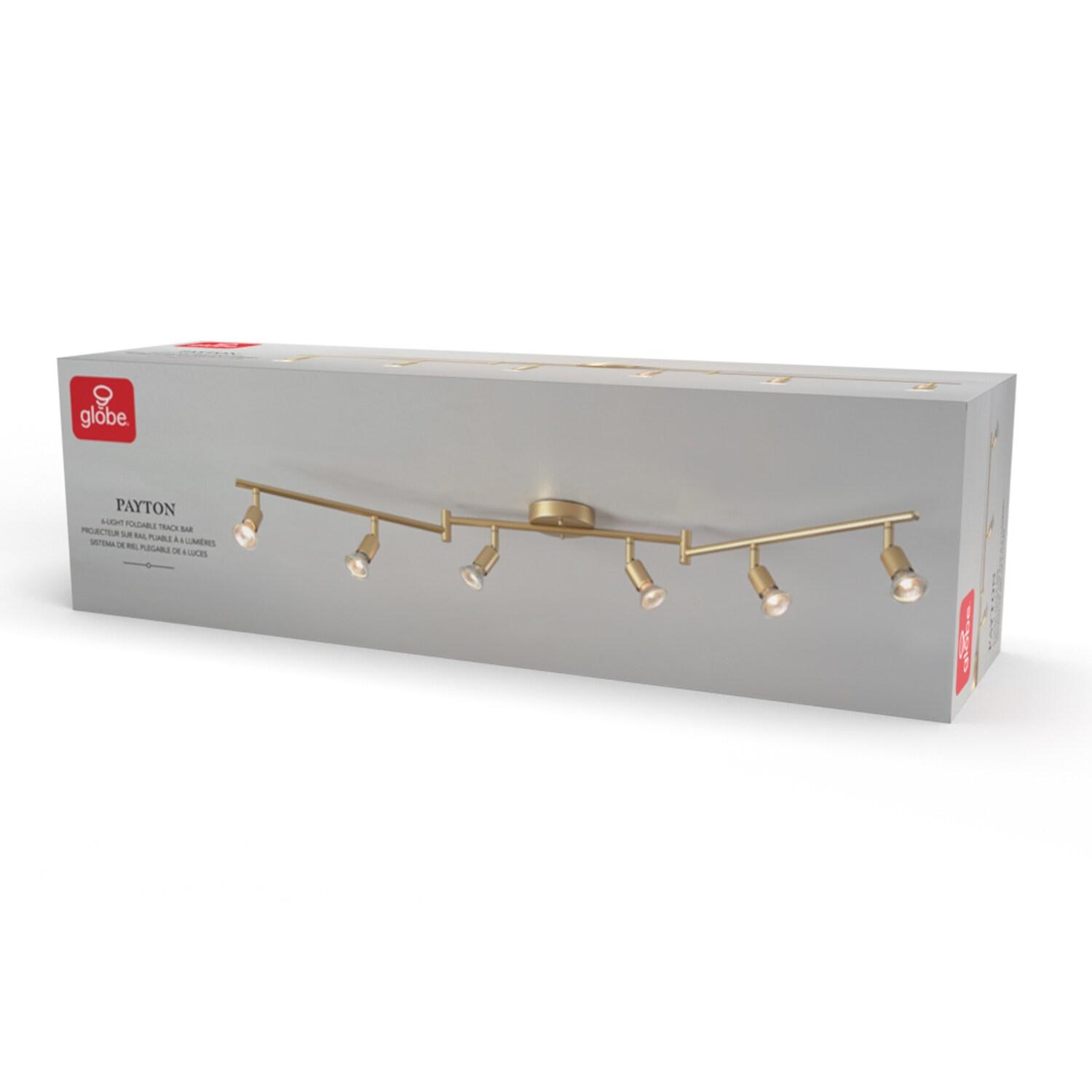 Globe Electric Company 47.2'' 6 -Light Swing Arm Track Track Kit with Dimmable and Adjustable Head