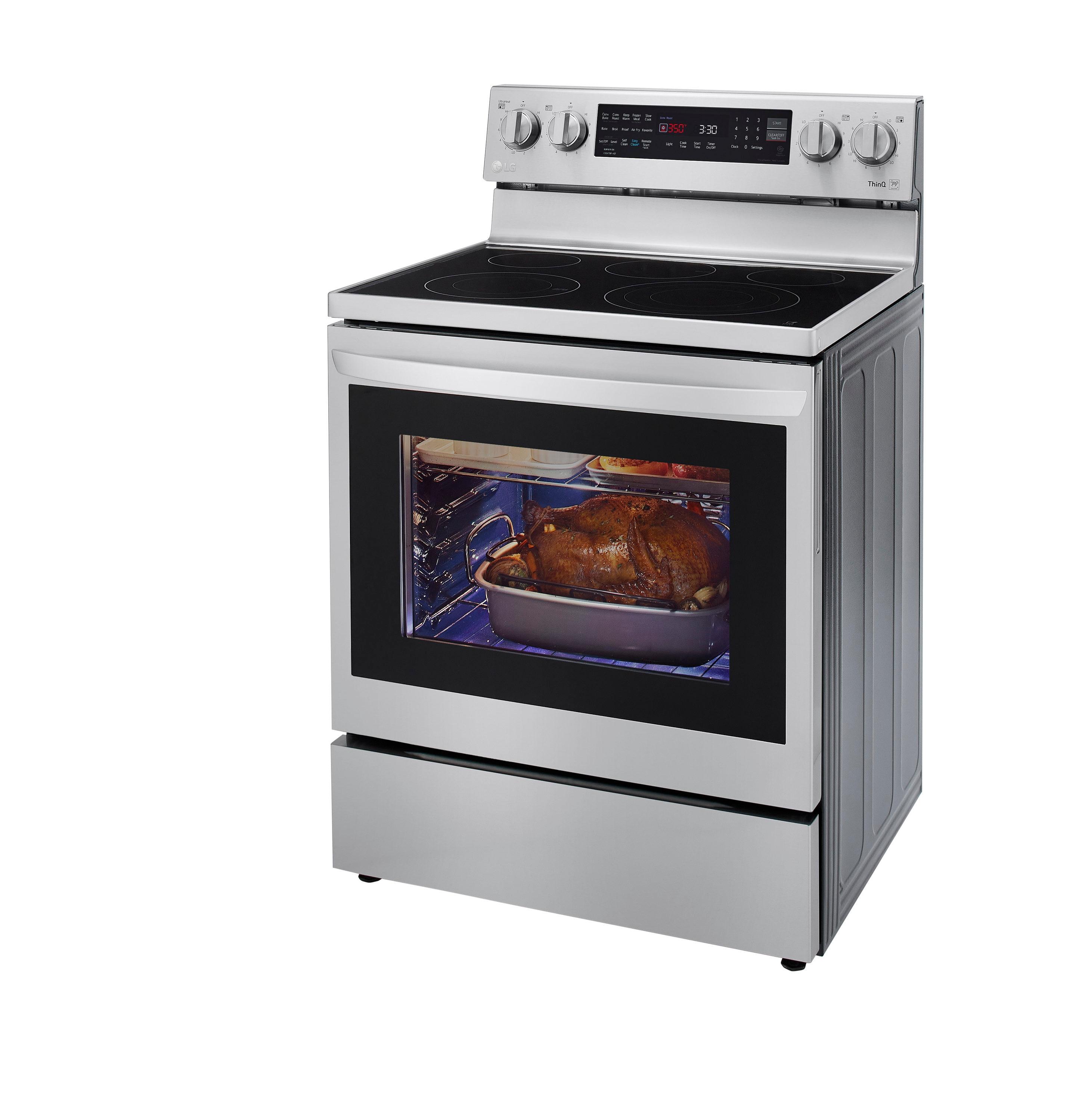 30" 6.3 cu. ft. Smart Freestanding Electric