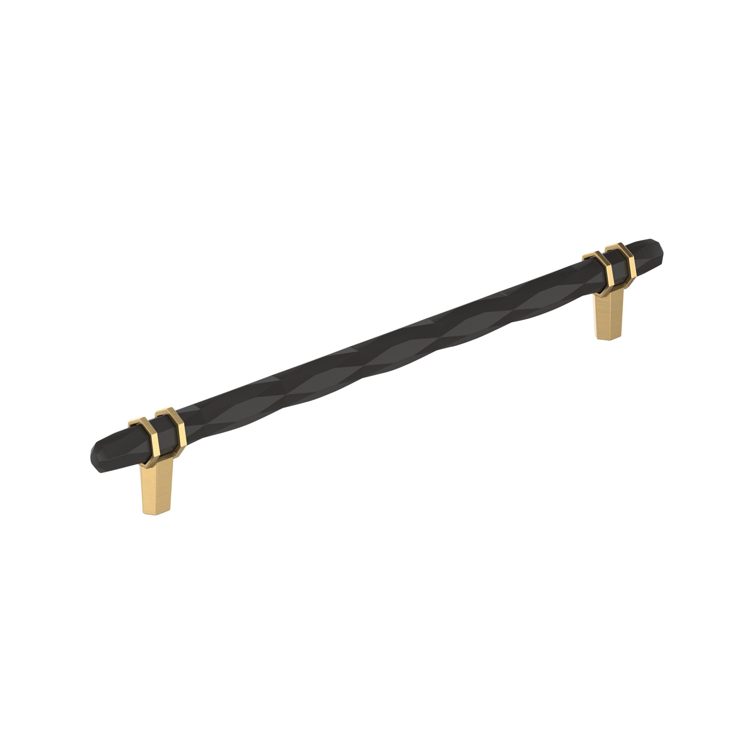 Amerock London 10-1/16 inch (256mm) Center-to-Center Black Bronze/Champagne Bronze Cabinet Pull