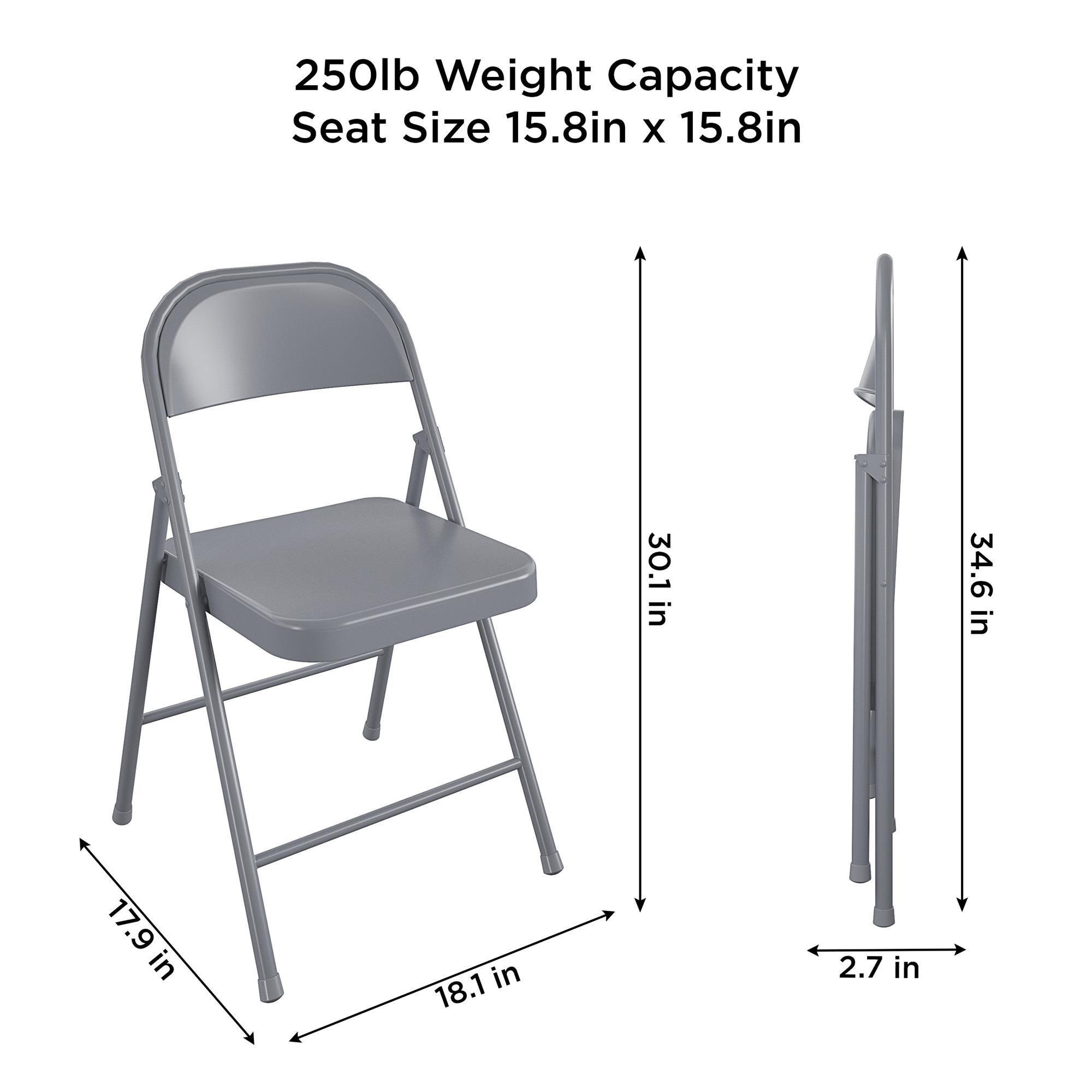COSCO SmartFold All-Steel Folding Chair