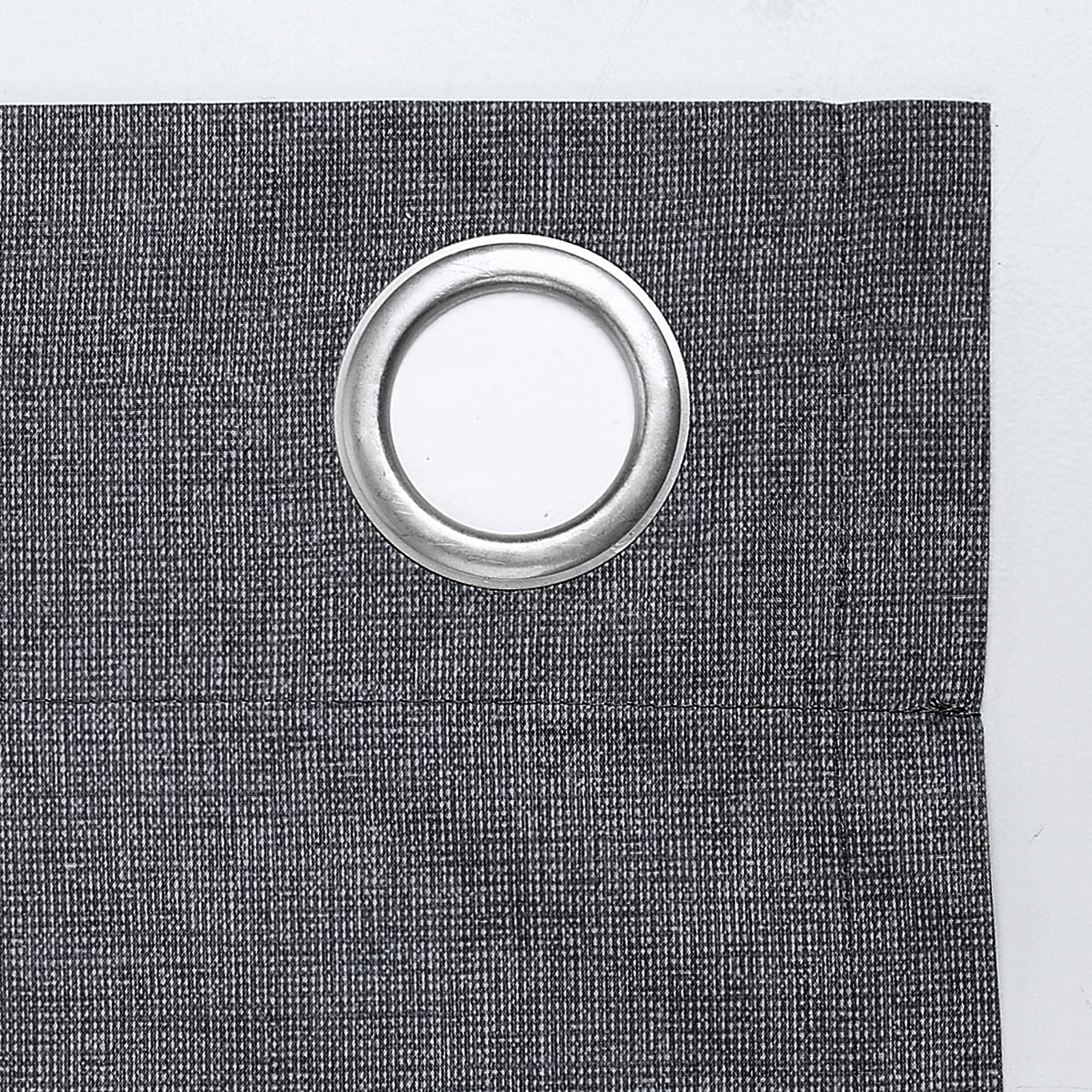 Sun Zero Duran Thermal Insulated 100% Blackout Grommet Curtain Panel, 50"x108", Charcoal (Single Panel)