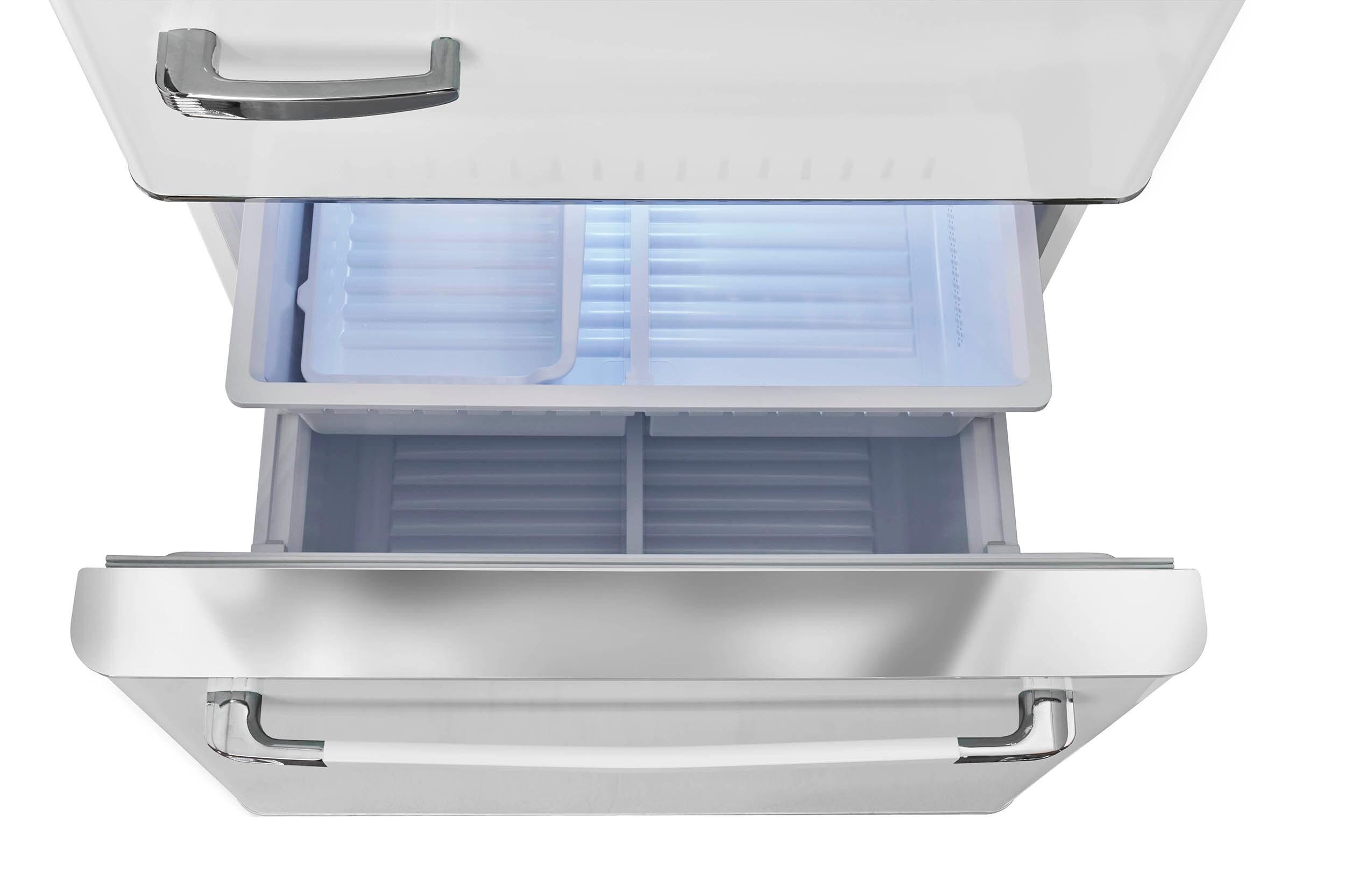 Unique Appliances Classic Retro 30" Frost-Free 17.7 cu. ft. Energy Star Certified Bottom Freezer Refrigerator UGP-510L W AC