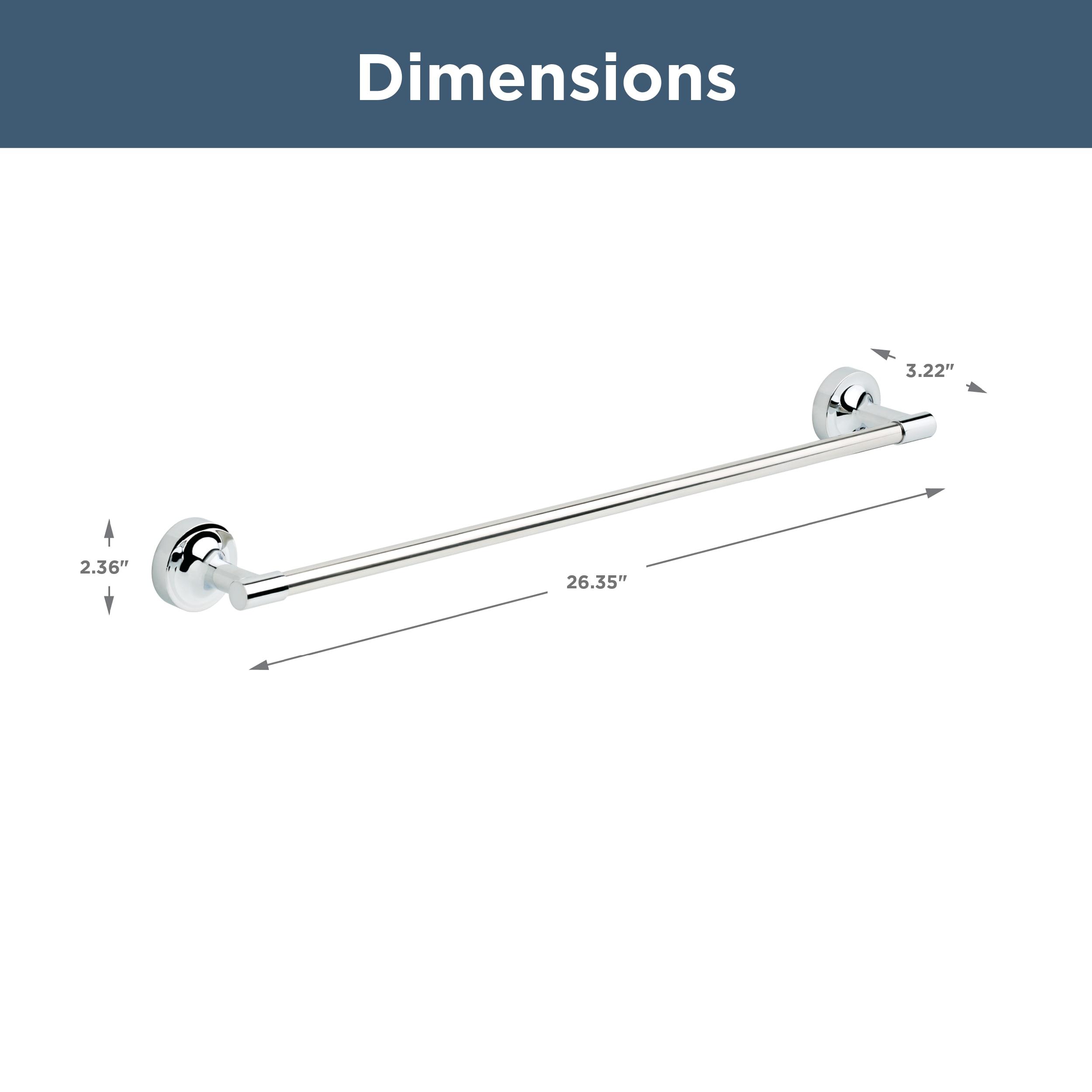 Franklin Brass VOI24-PC Voisin 24 in. Towel Bar Bath Hardware Accessory