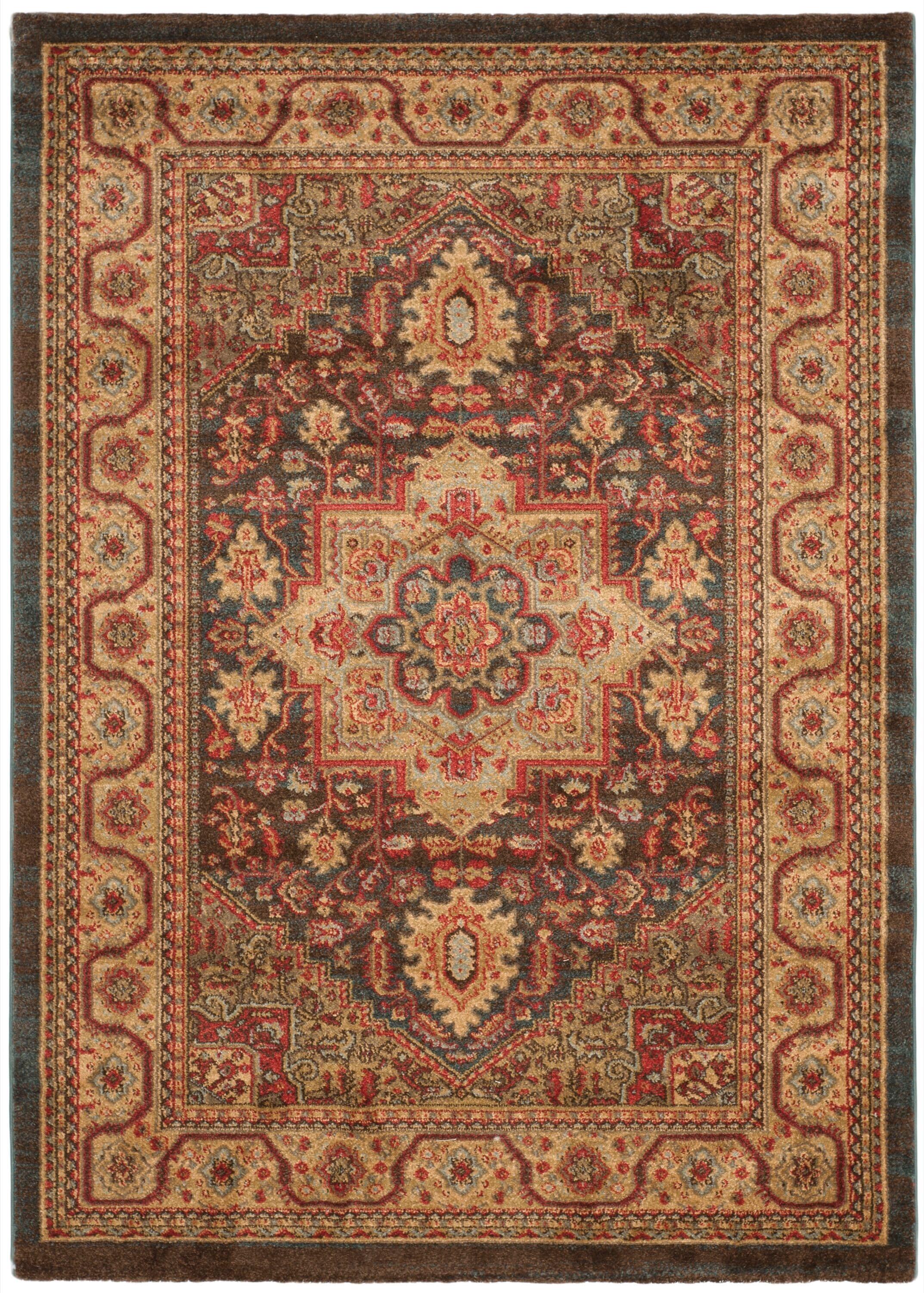 Mahal MAH656 Power Loomed Indoor Area Rug - Navy/Natural - 4'x5'7" - Safavieh.