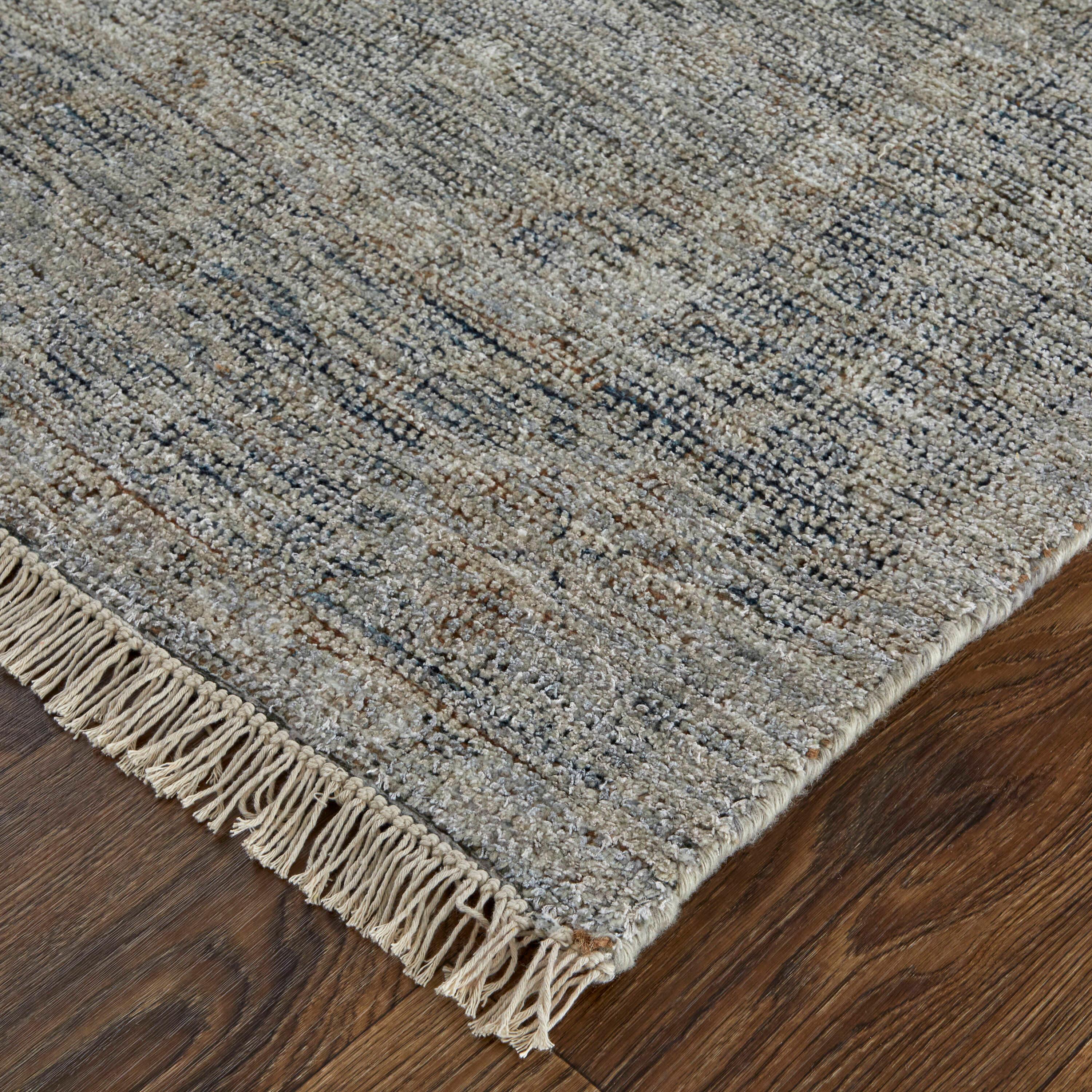 Caldwell Transitional Distressed Gray/Blue/Taupe Area Rug