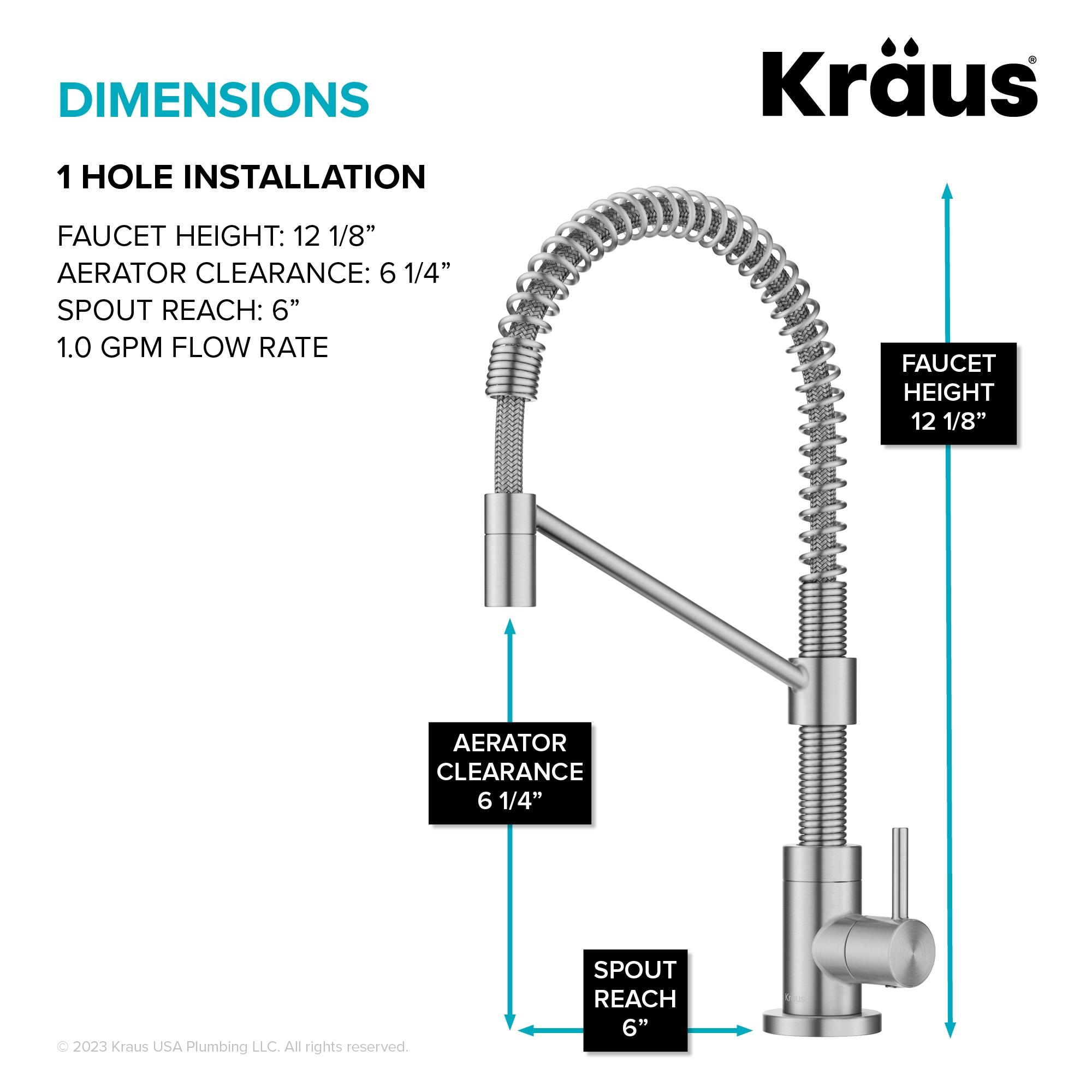 KRAUS Bolden Single Handle Drinking Water Filter Faucet for Reverse Osmosis or Water Filtration System