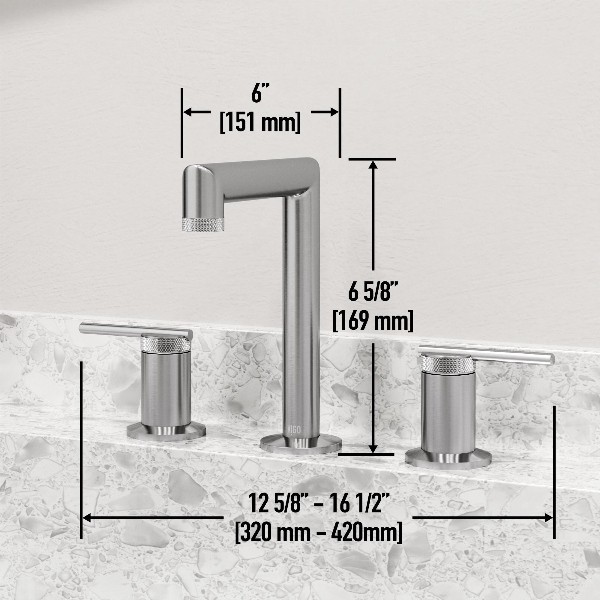 Sterling 7" H Two Handle Widespread Bathroom Faucet