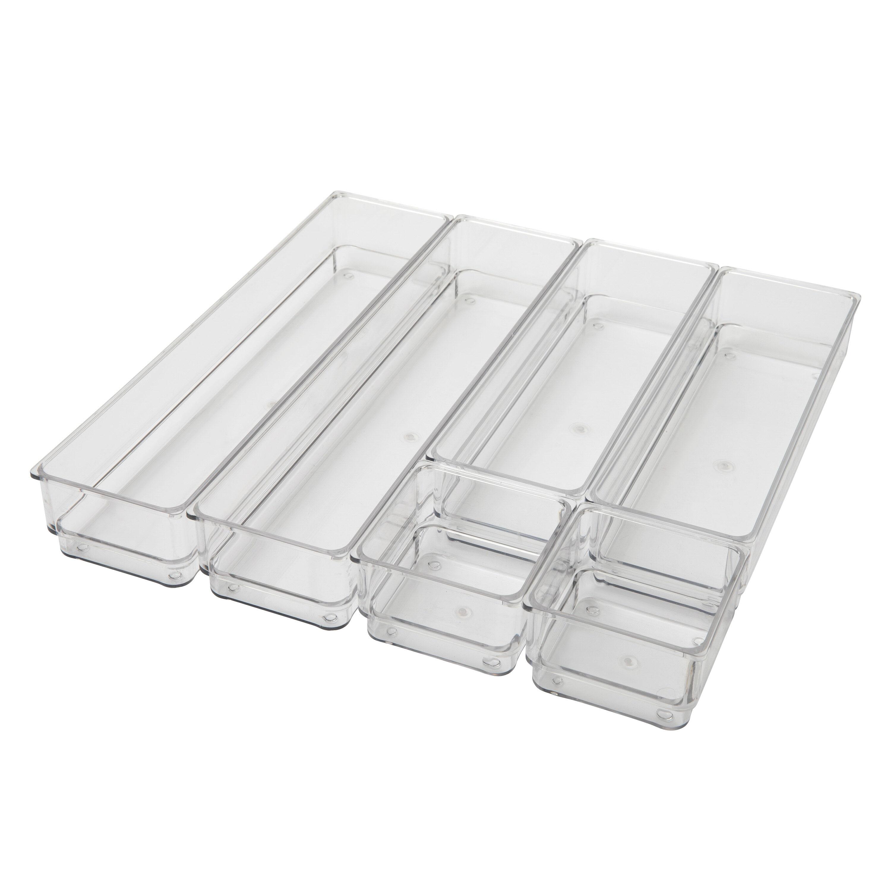 Thomas Martha Stewart Set of Plastic Stacking Home Office Desk Drawer Organizers