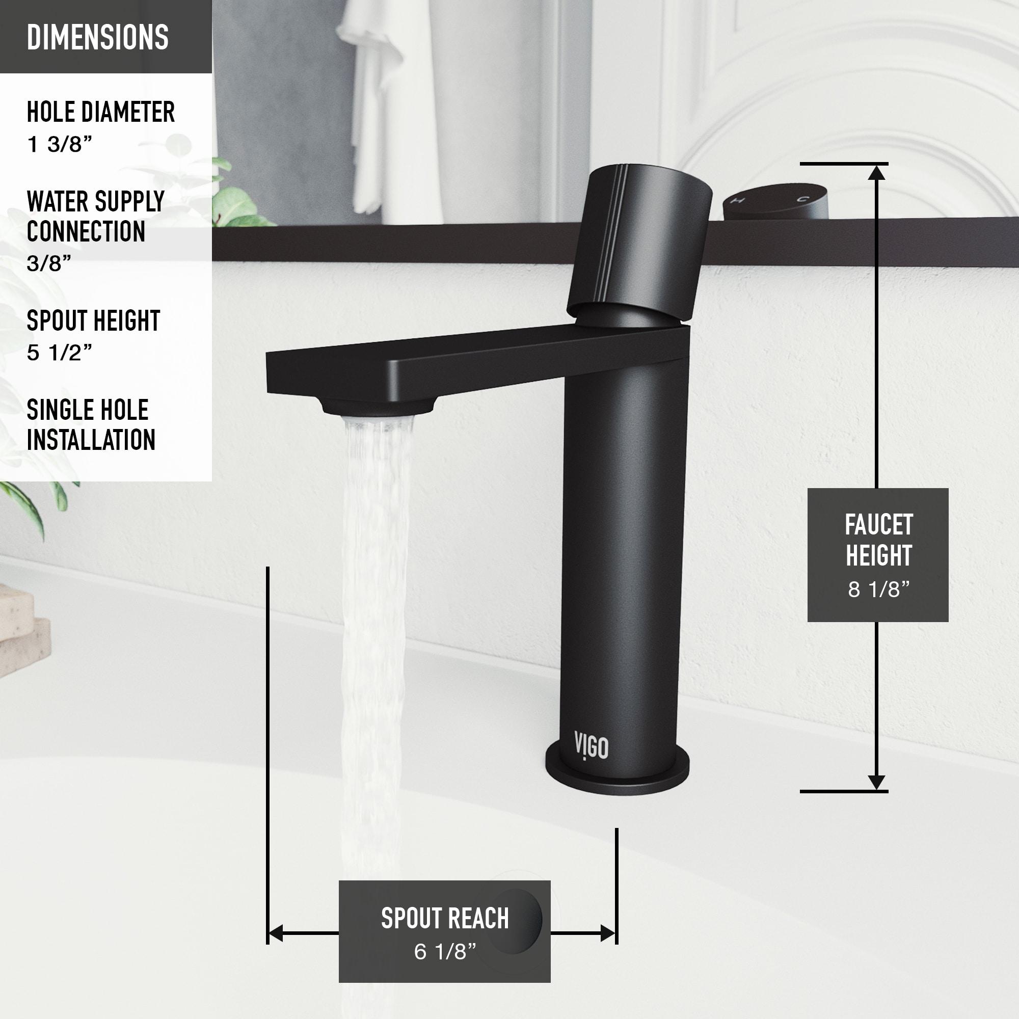 Halsey 7" H Single Handle Single Hole Bathroom Faucet