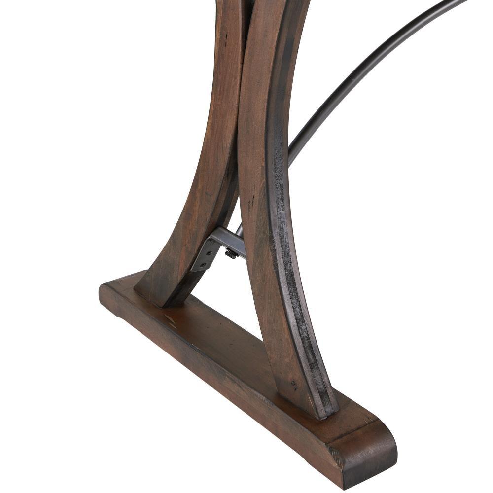 Camden Folding Top Extendable Dining Table Dark Brown - Picket House Furnishings