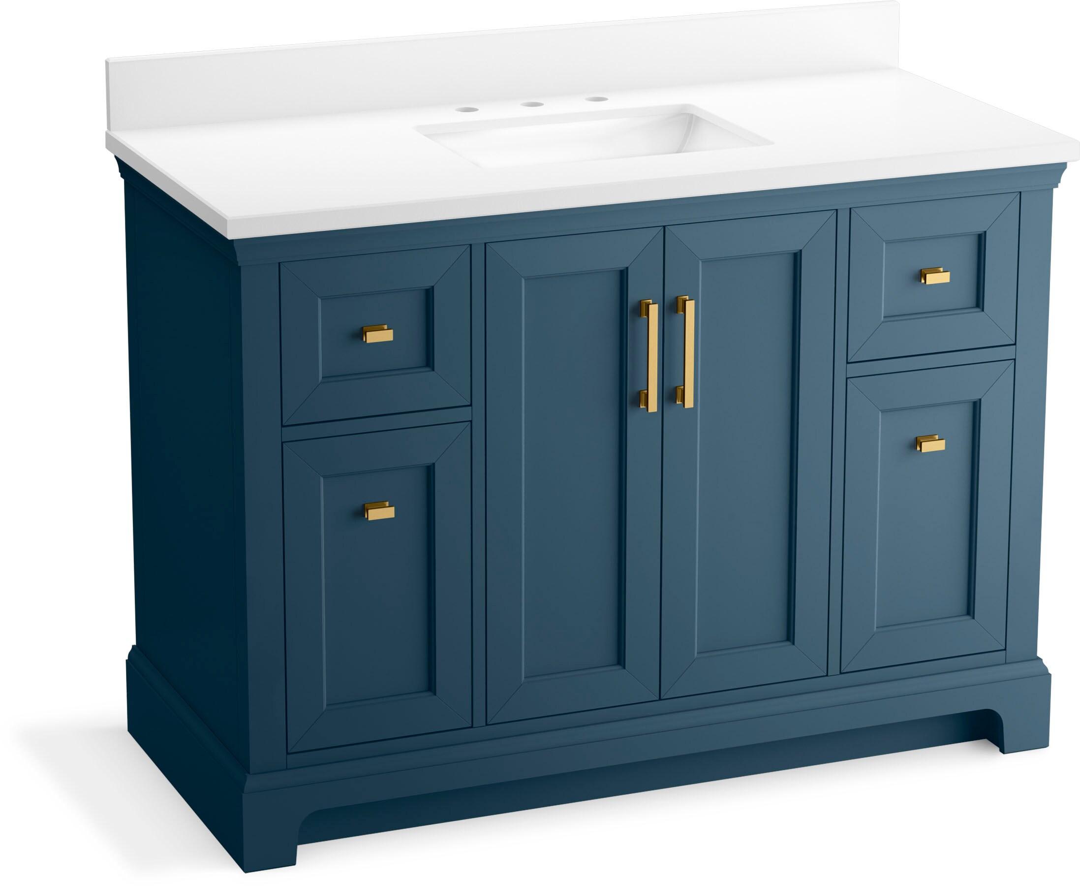 Charlemont 48 In. Bathroom Vanity Cabinet With Sink And Quartz Top