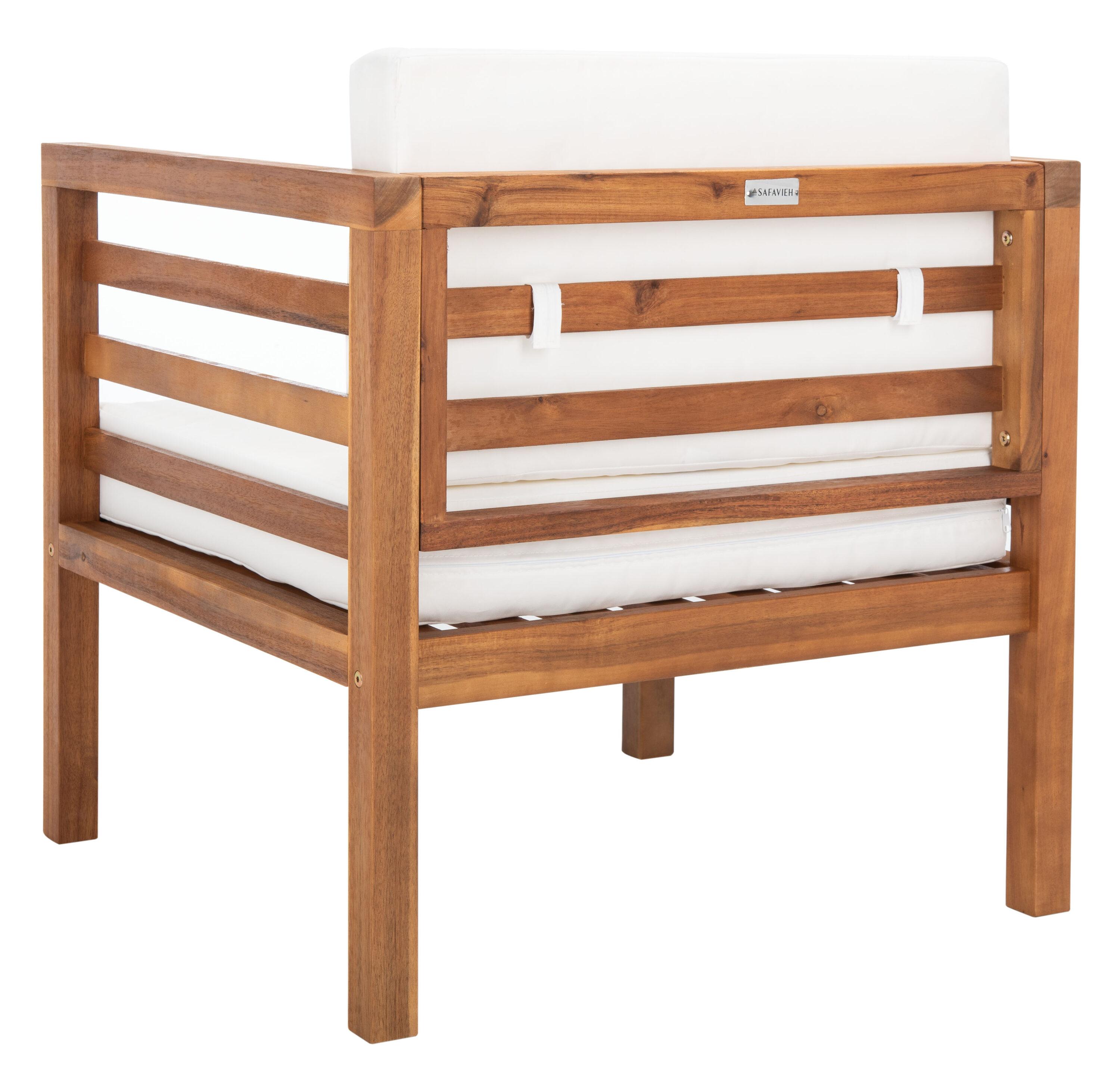 Kinnell Outdoor Armchair Indoor/Outdoor - PAT7301 - Natural/Beige - Safavieh