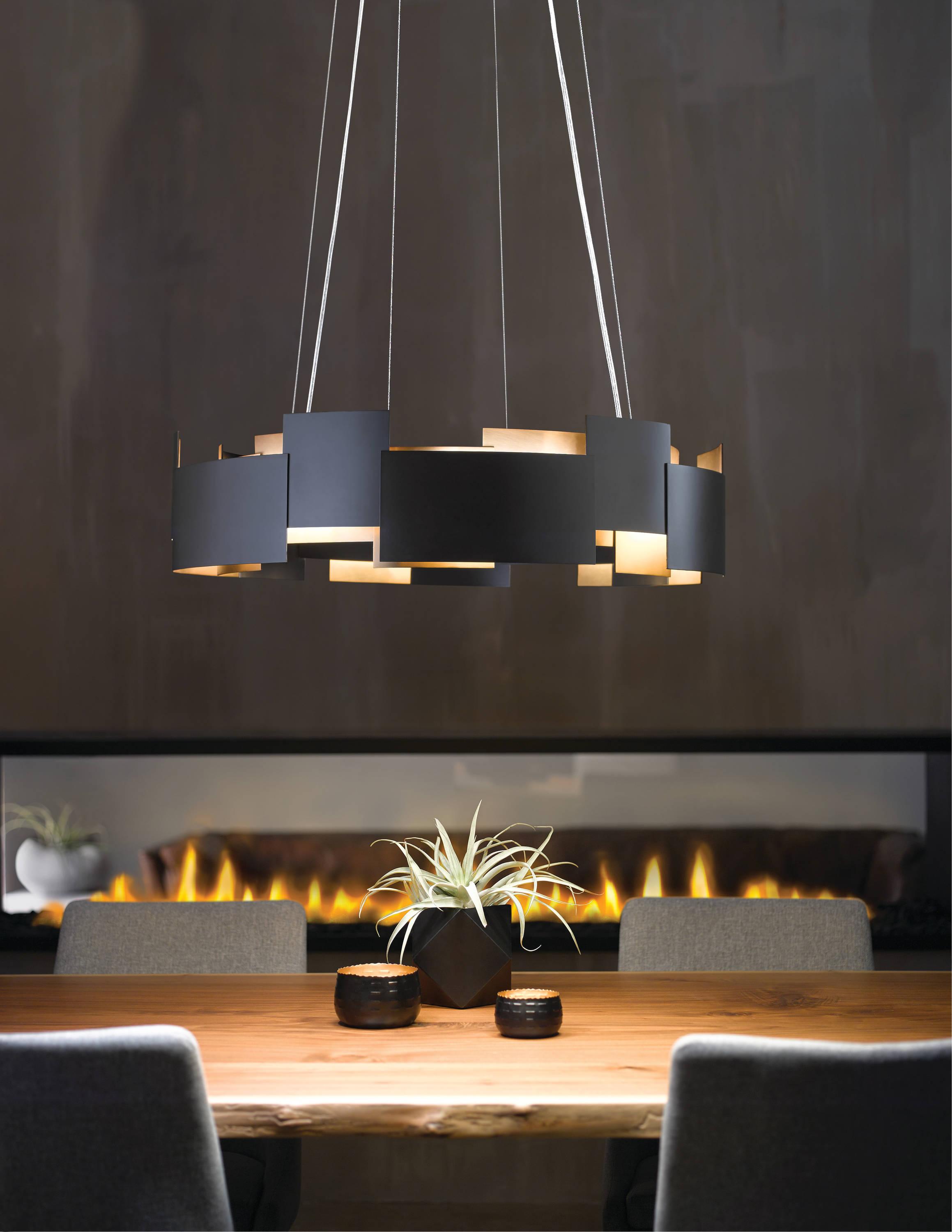 Kichler Moderne 26 1/2" Wide LED Olde Bronze 2-Light Pendant