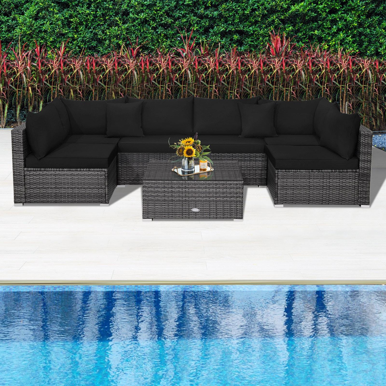Costway 6 - Person Seating Group with Cushions & Reviews | Wayfair