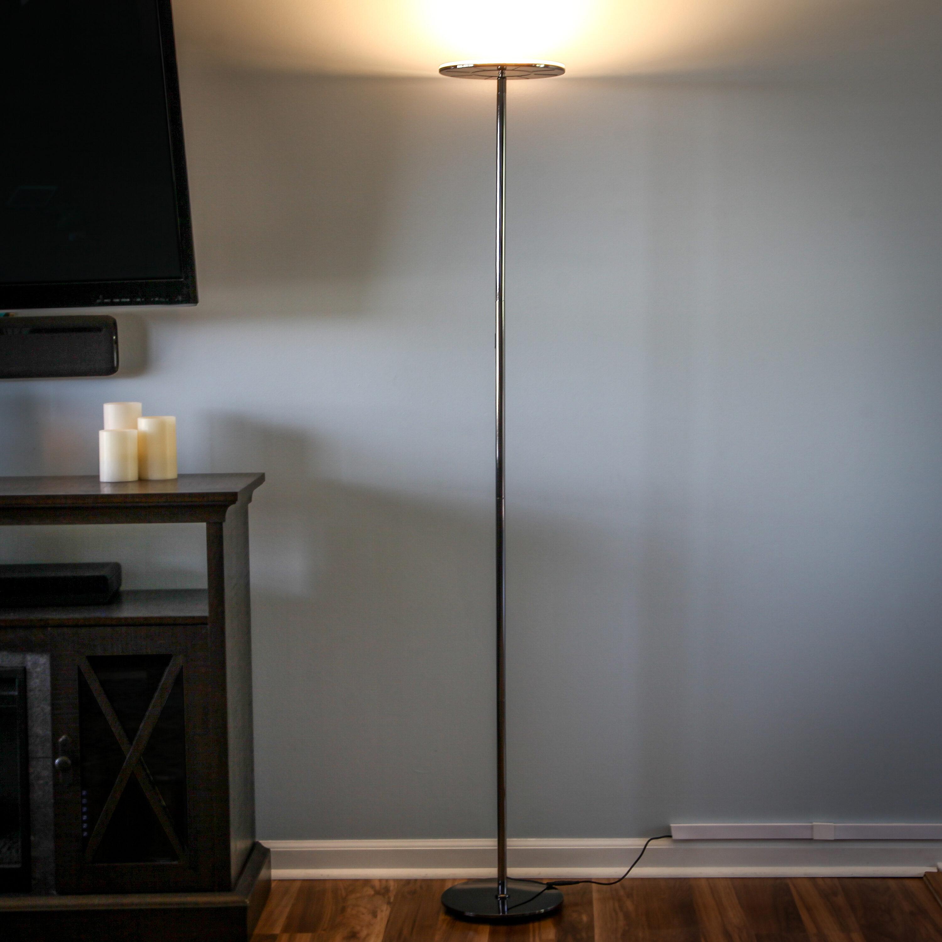 Industrial Dimmable LED Floor Lamp with Adjustable Head