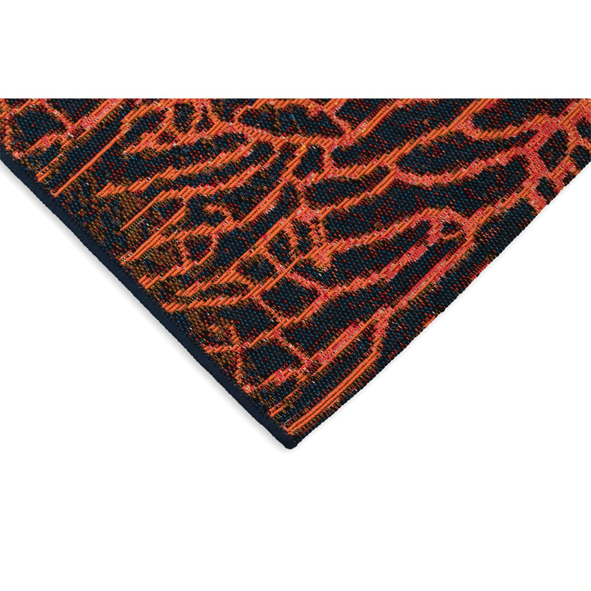 Liora Manne Malibu Checker Diamond Indoor/Outdoor Rug Charcoal 7'10" Square