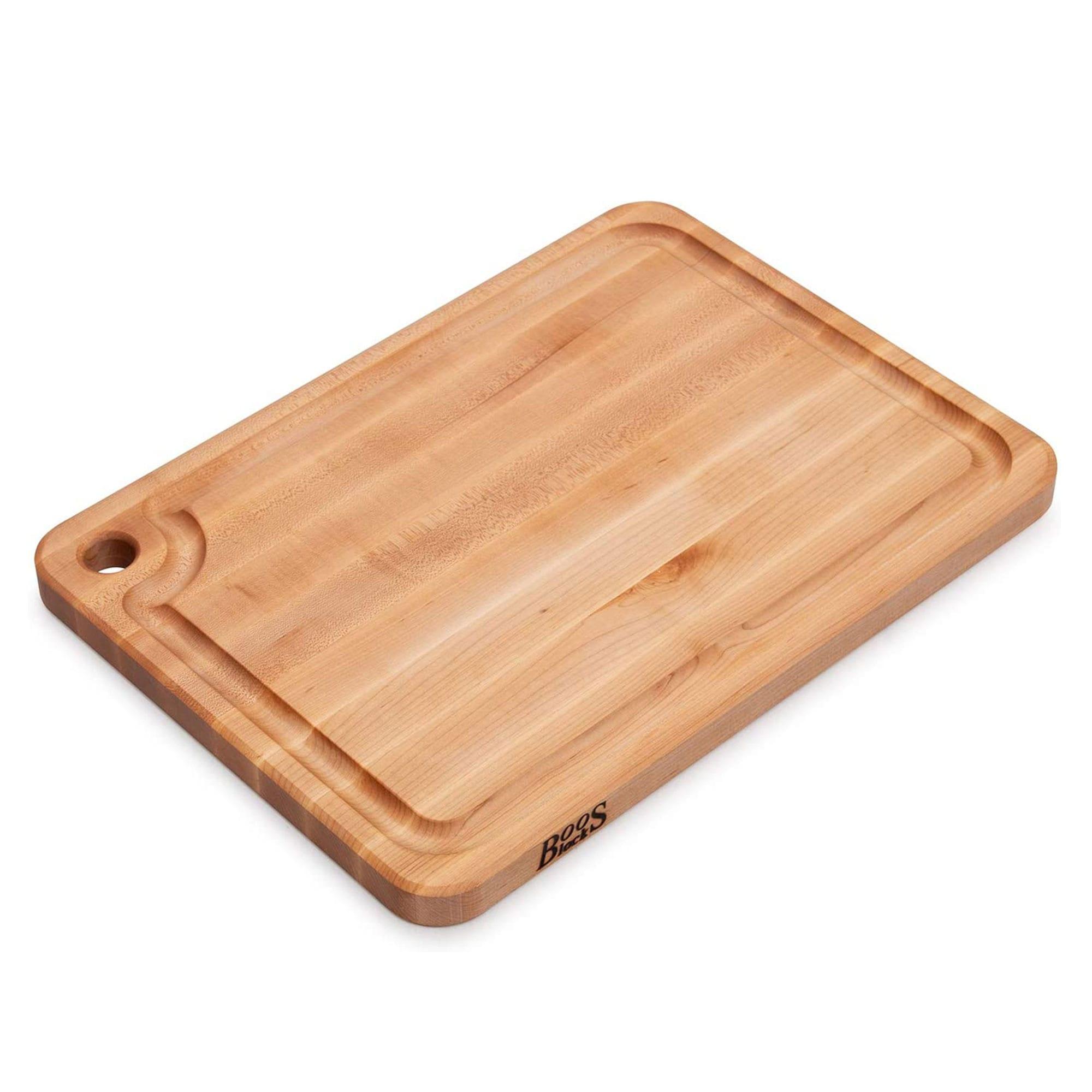 John Boos Boos Block Prestige Series Large Reversible Wood Cutting Board, 1.25-Inch Thickness, 22" x 16" x 1 1/4", Maple